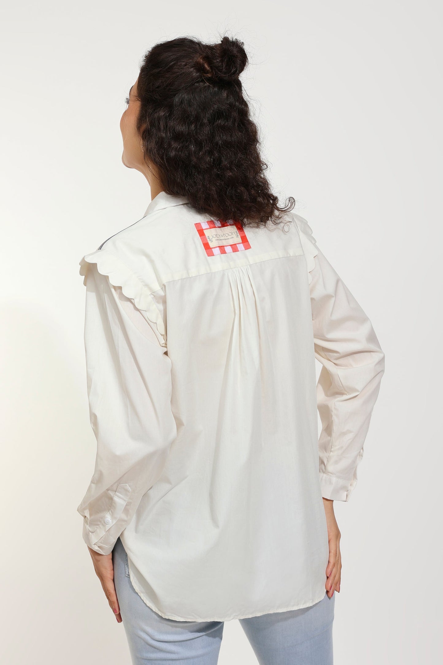 Lil Birdie Embellished Ivory Shirt (Joey & Pooh)