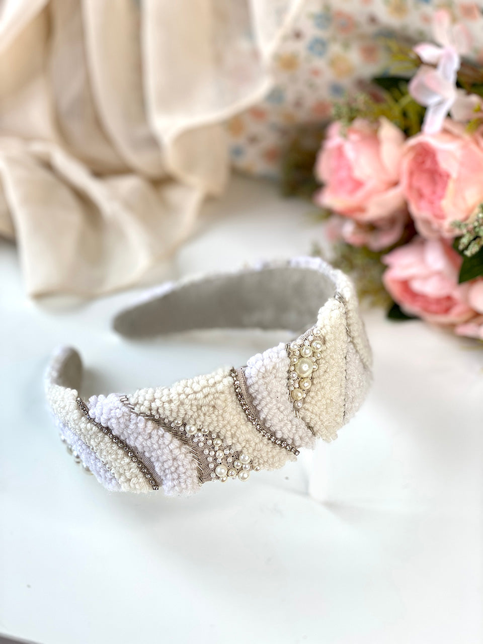 Poppy Pearl Handmade Headband/Hairband - Joey & Pooh