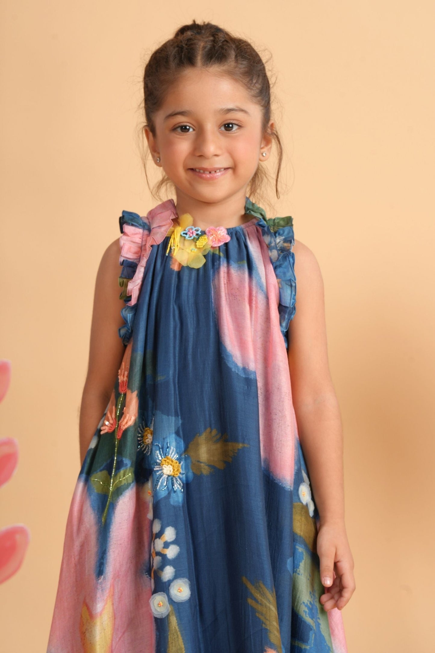 Iris Bloom Bird Dress & Flared Dress Twinning Set