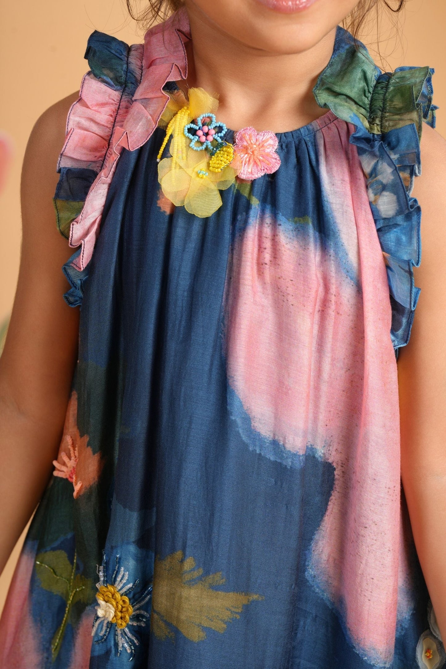 Iris Bloom Bird Dress & Flared Dress Twinning Set