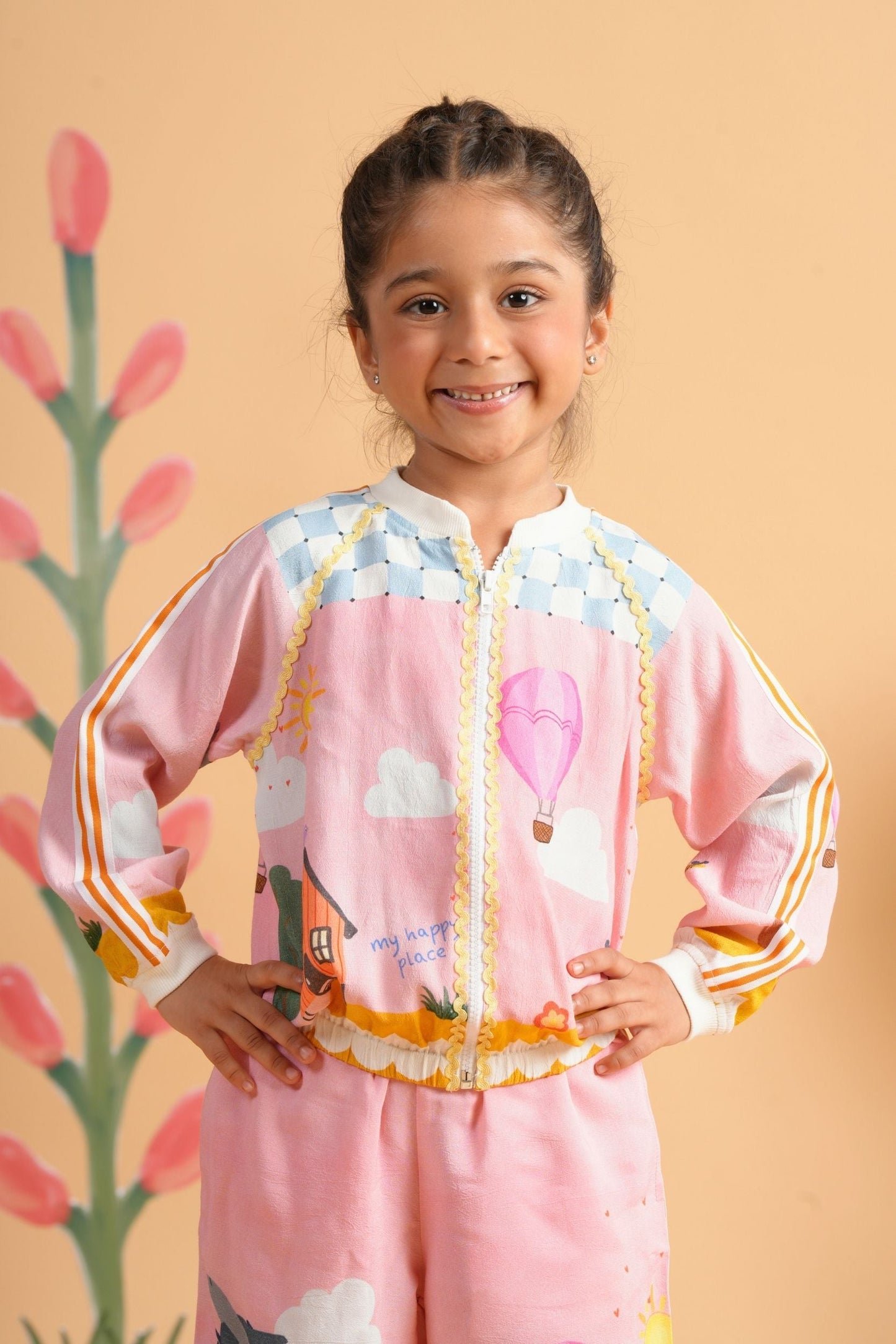 My Happy Place Girls Joggers Suit