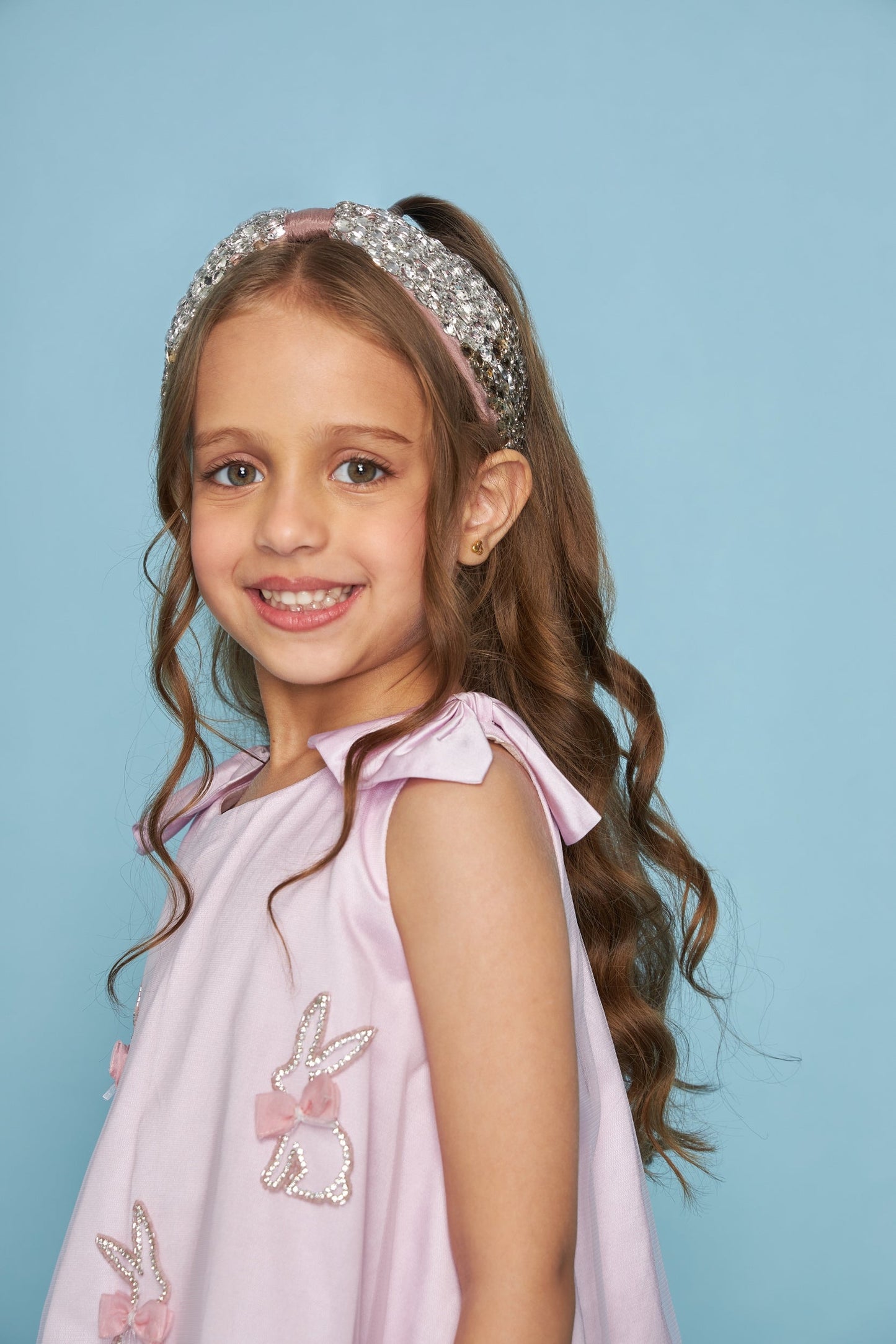 Glitterati embellished headband on kids