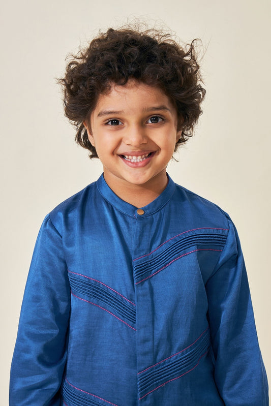 Blue Boys Kurta Set (Set of 2 pcs)