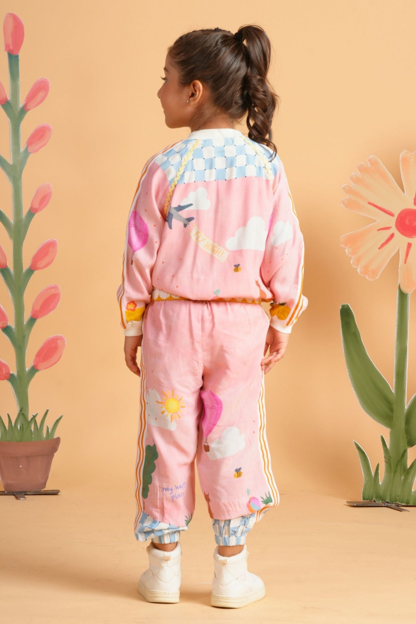 My Happy Place Girls Joggers Suit