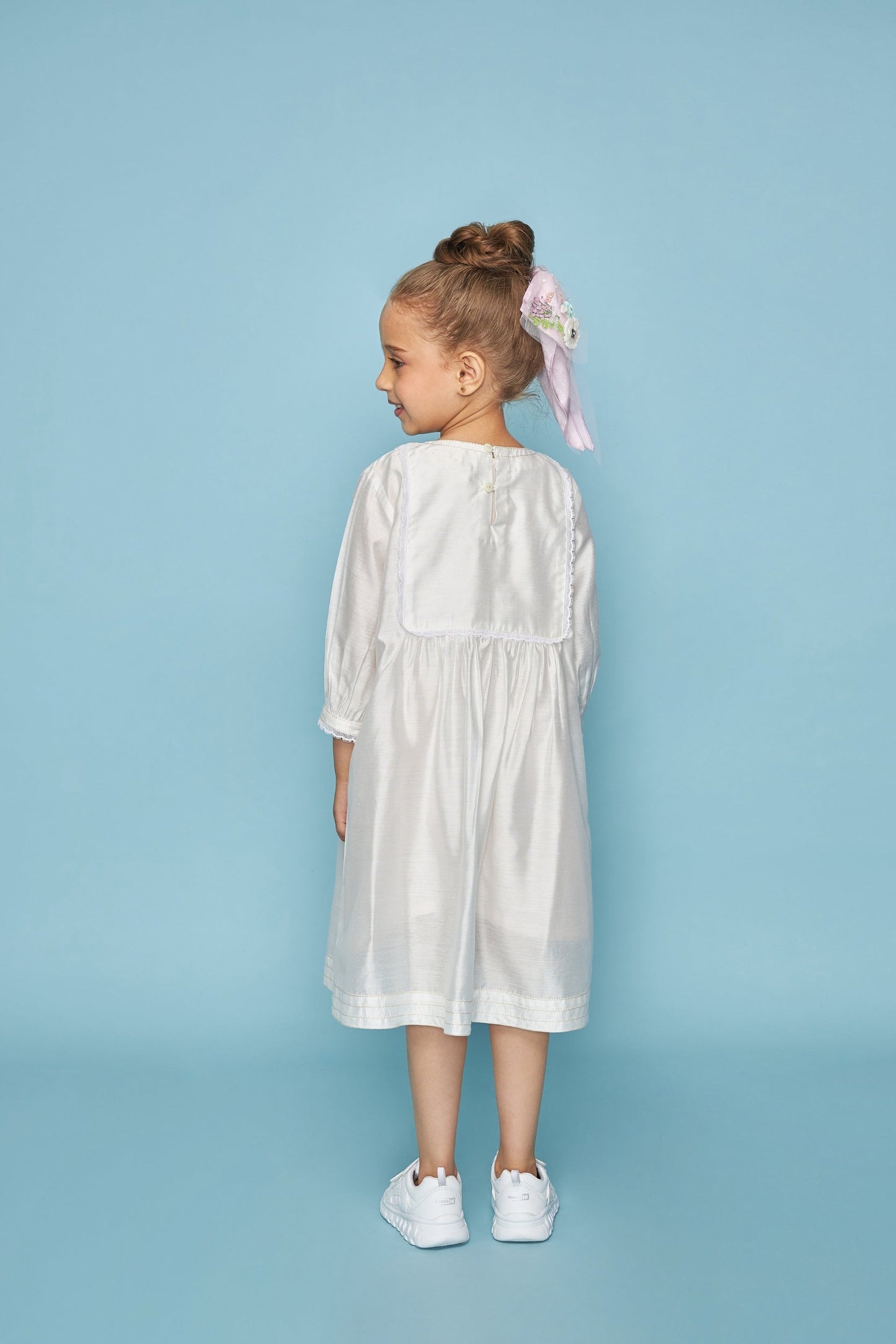 Dragonfly Mirror Yoke Hand Embellished Kids Dress - Joey & Pooh