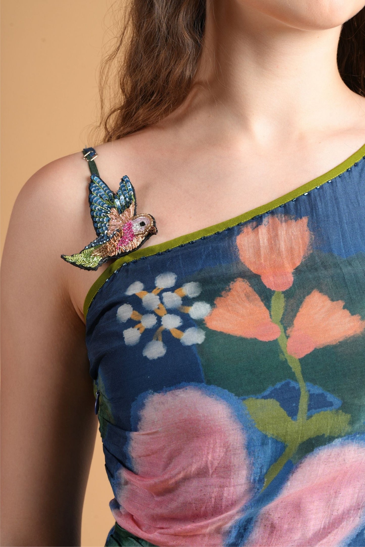 Iris Bloom Bird Dress & Skirt Cord Twinning Set