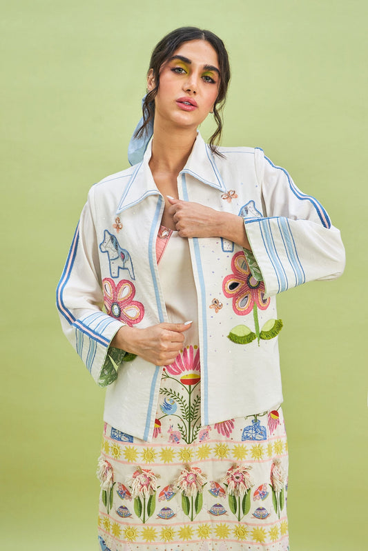 Dala Embroidered Ladies Shacket