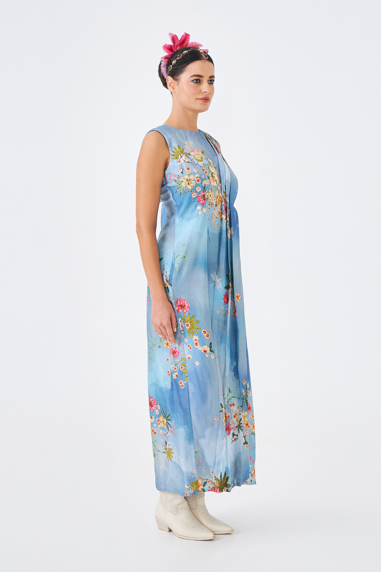 Clea Ladies Embellished Long Dress 1 pc