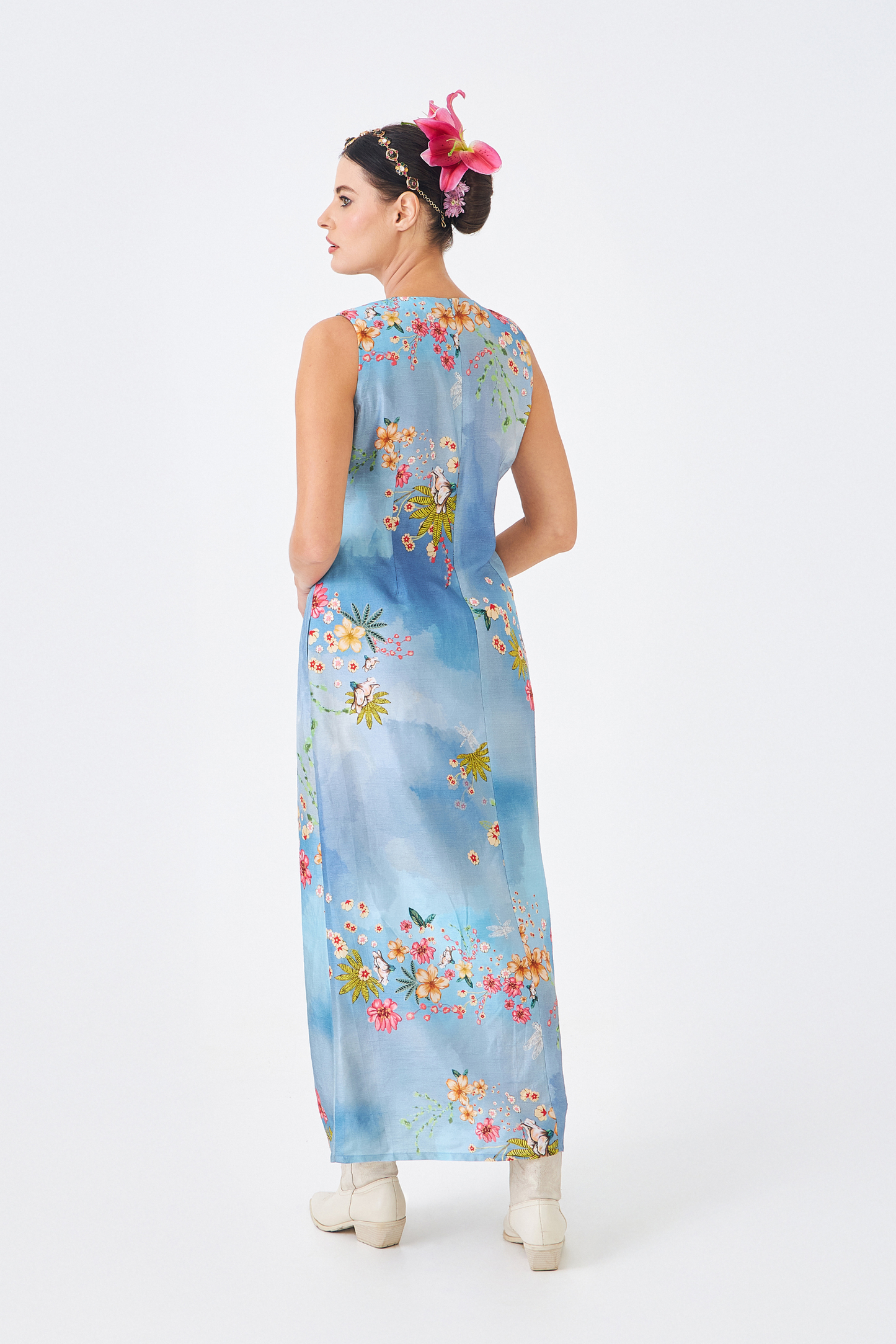 Clea Ladies Embellished Long Dress 1 pc