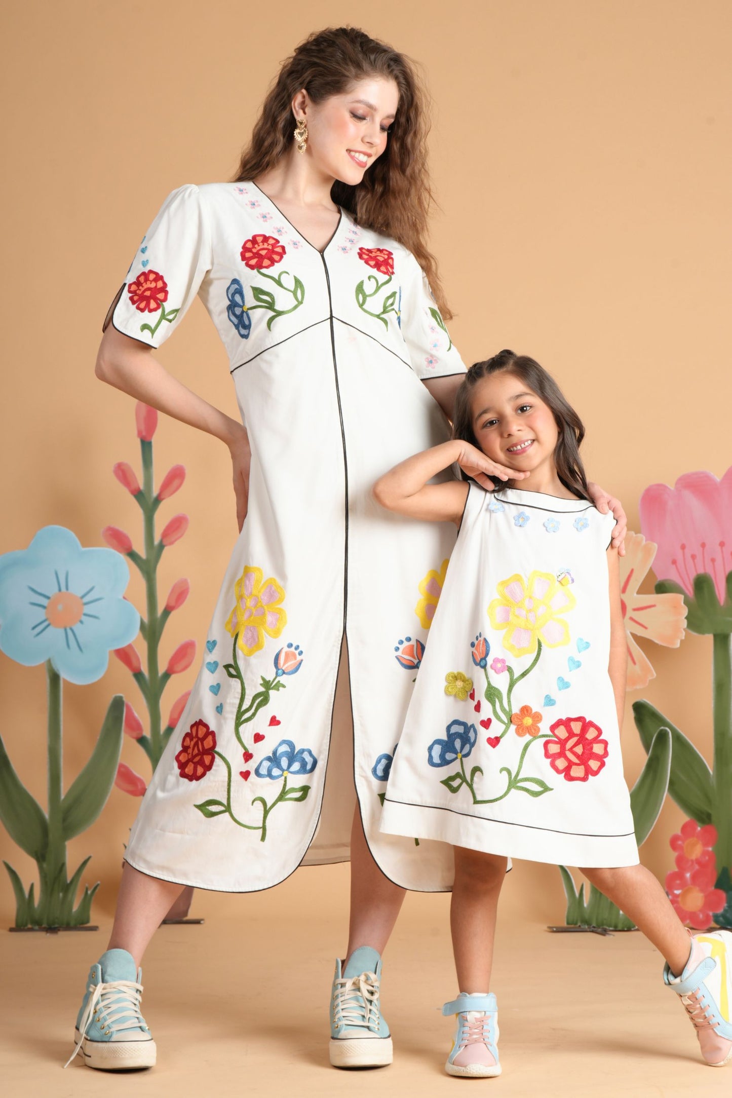 Liora White Mommy & Me Twinning Set