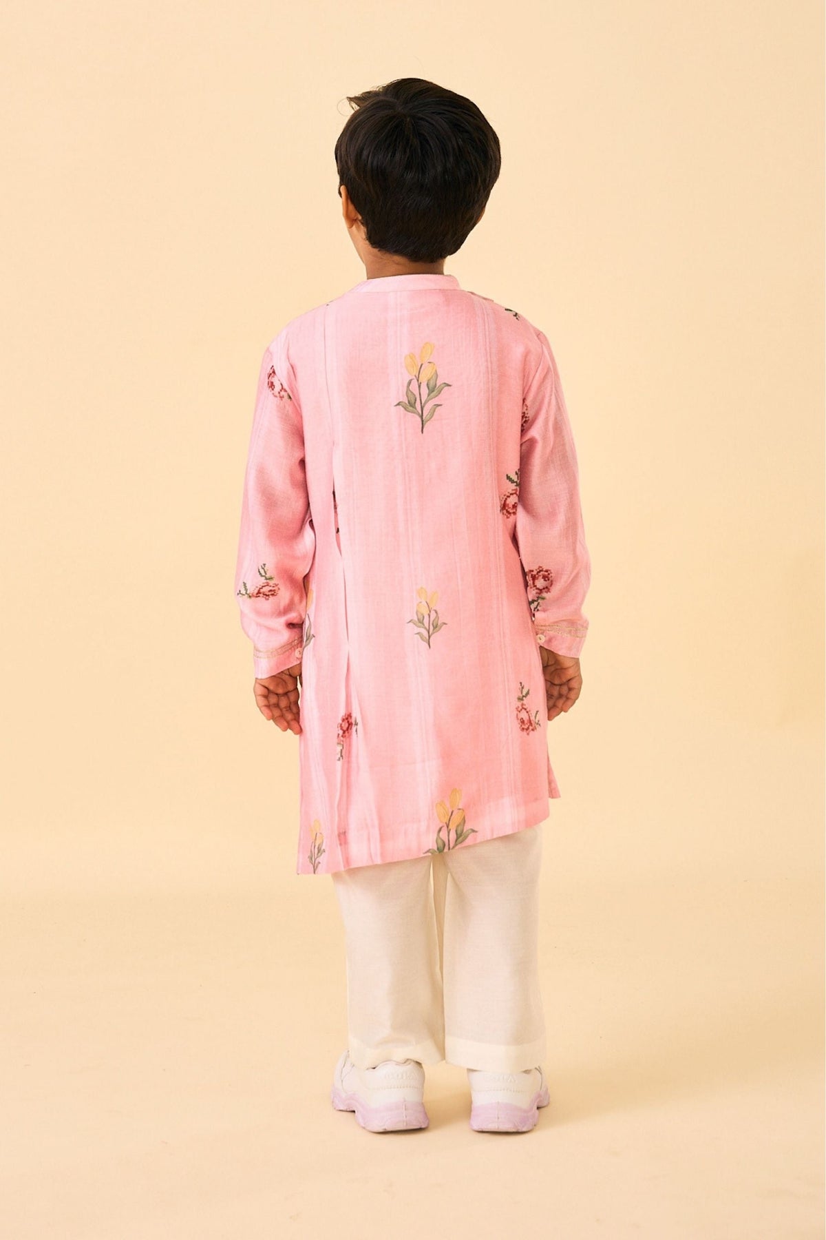 Rose Jaipur Stripes Boys Coord ( 2 Pc Set)