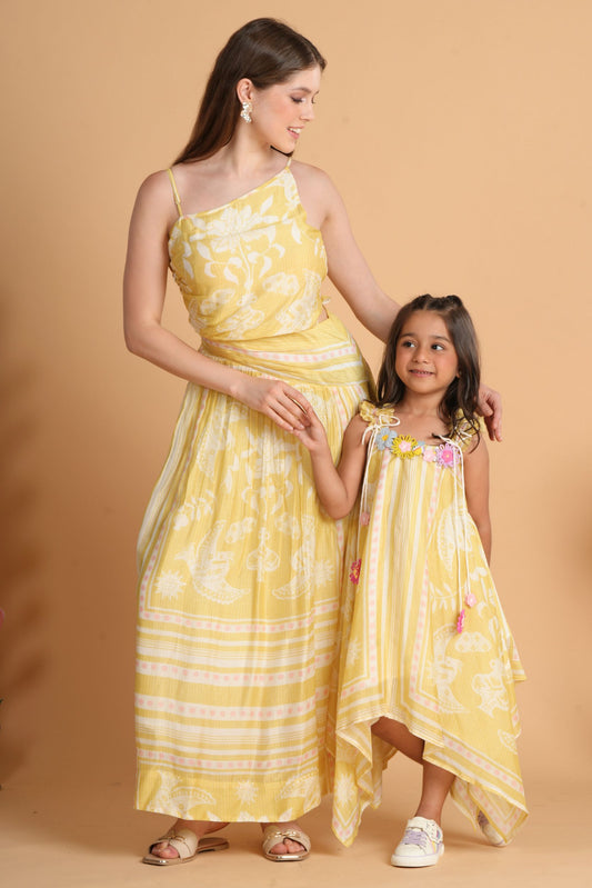 Nola Yellow Mommy & Me Twinning Set