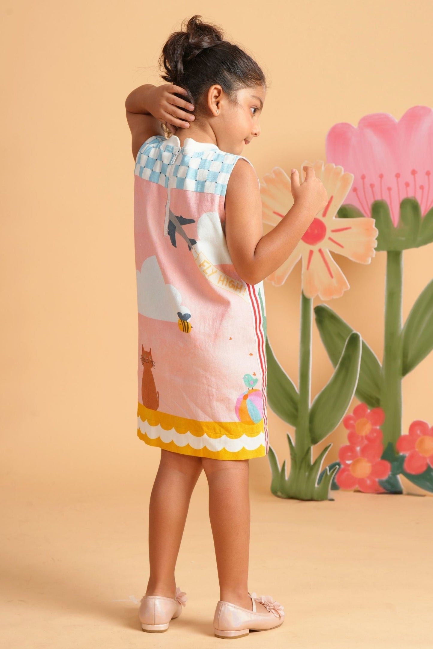 My Happy Place Girls Embellished Dress