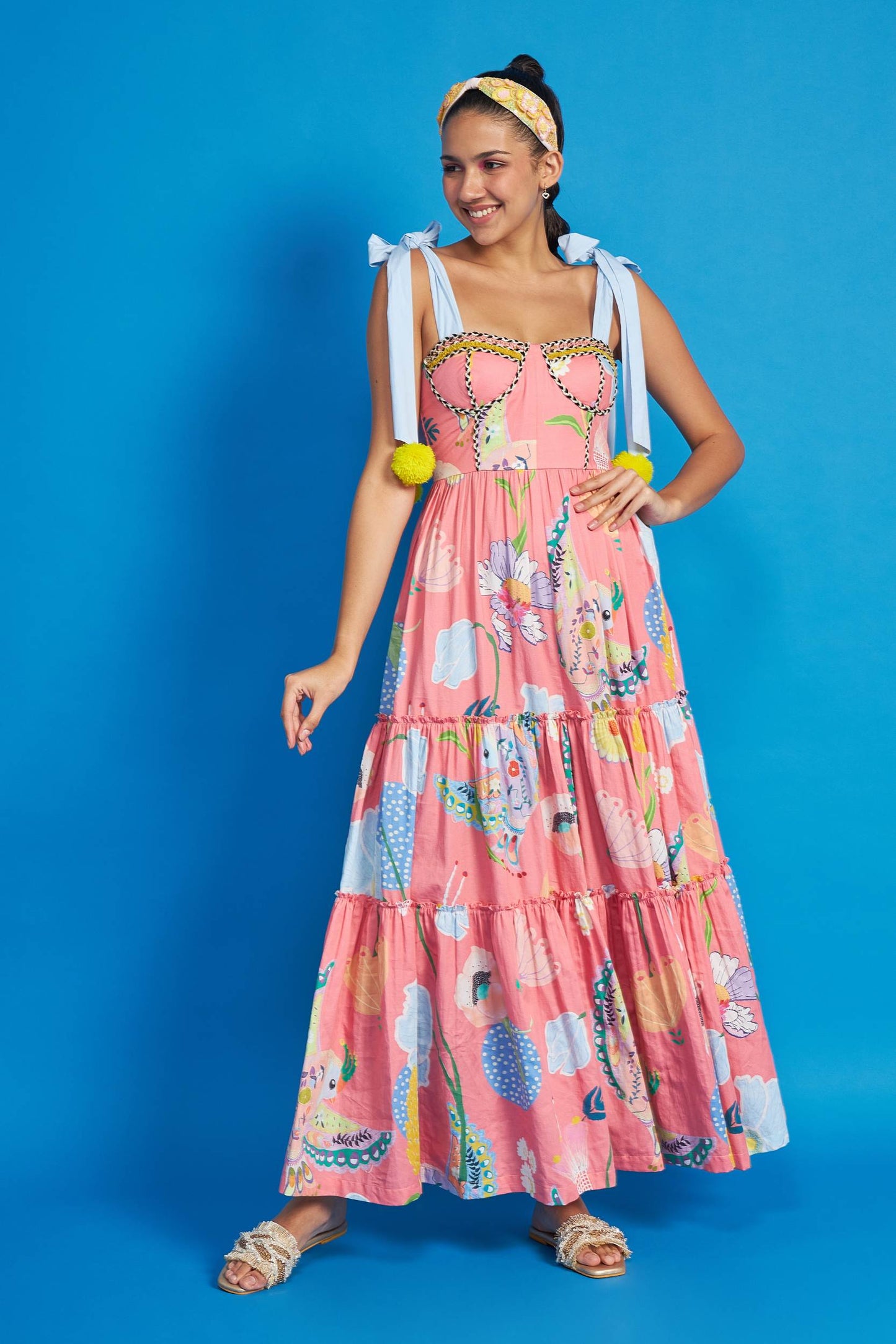 Lola Pink Maxi Tier - Dress