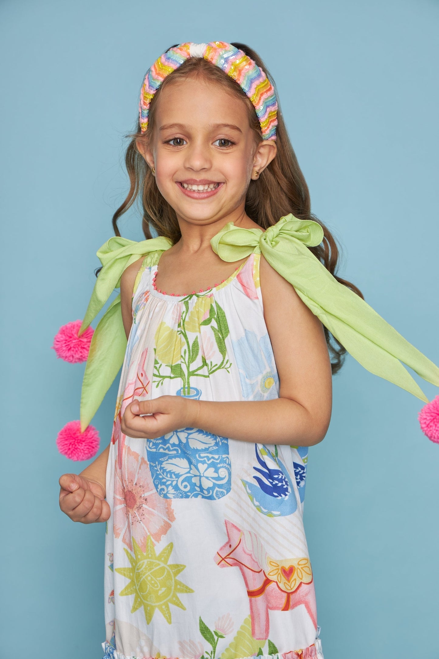 Dala Printed Kids Maxi Dress Bloom - Boy & Girl