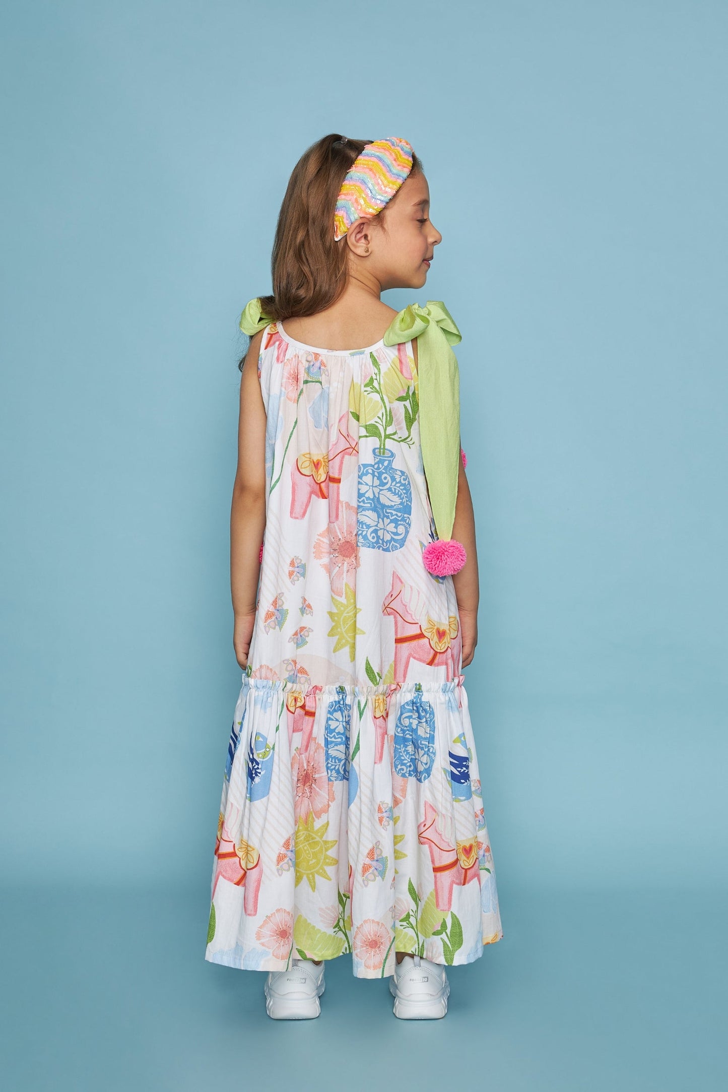 Dala Printed Kids Maxi Dress Bloom - Boy & Girl