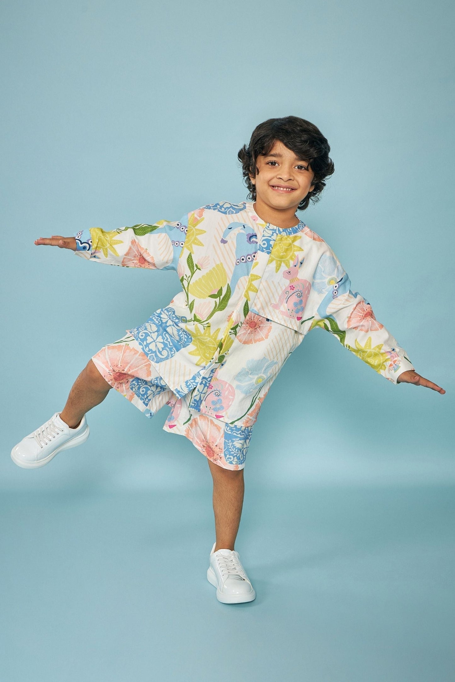 Dala Printed Kids Maxi Dress Bloom - Boy & Girl