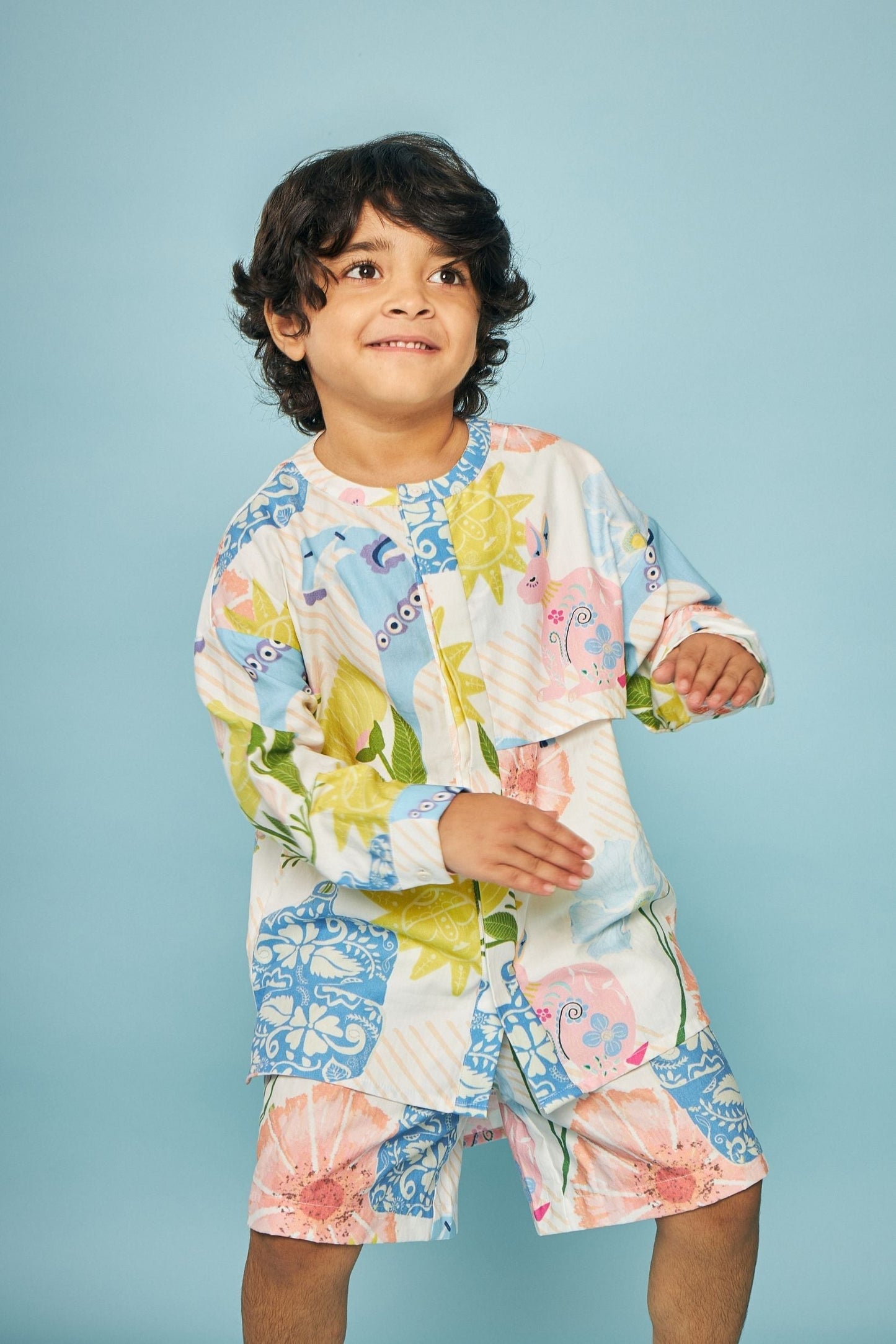 Dala Printed Kids Maxi Dress Bloom - Boy & Girl