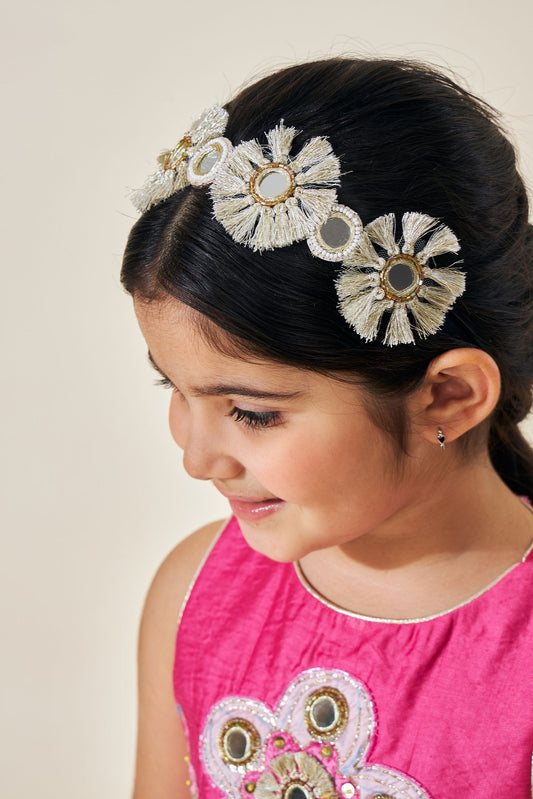 Ella Gold Embellished Headband On Kids