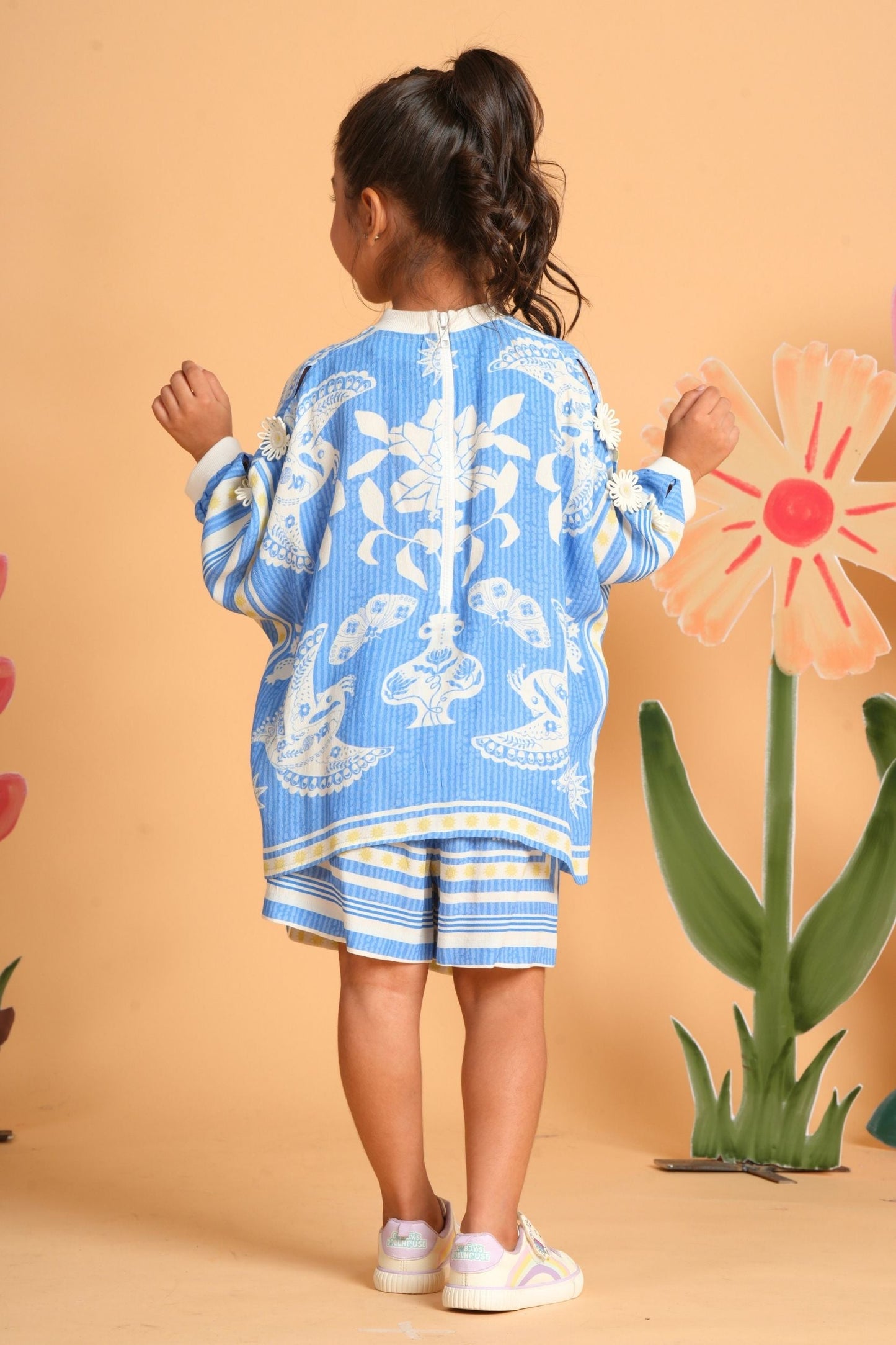 Nola Blue Co-Ord Shorts Set