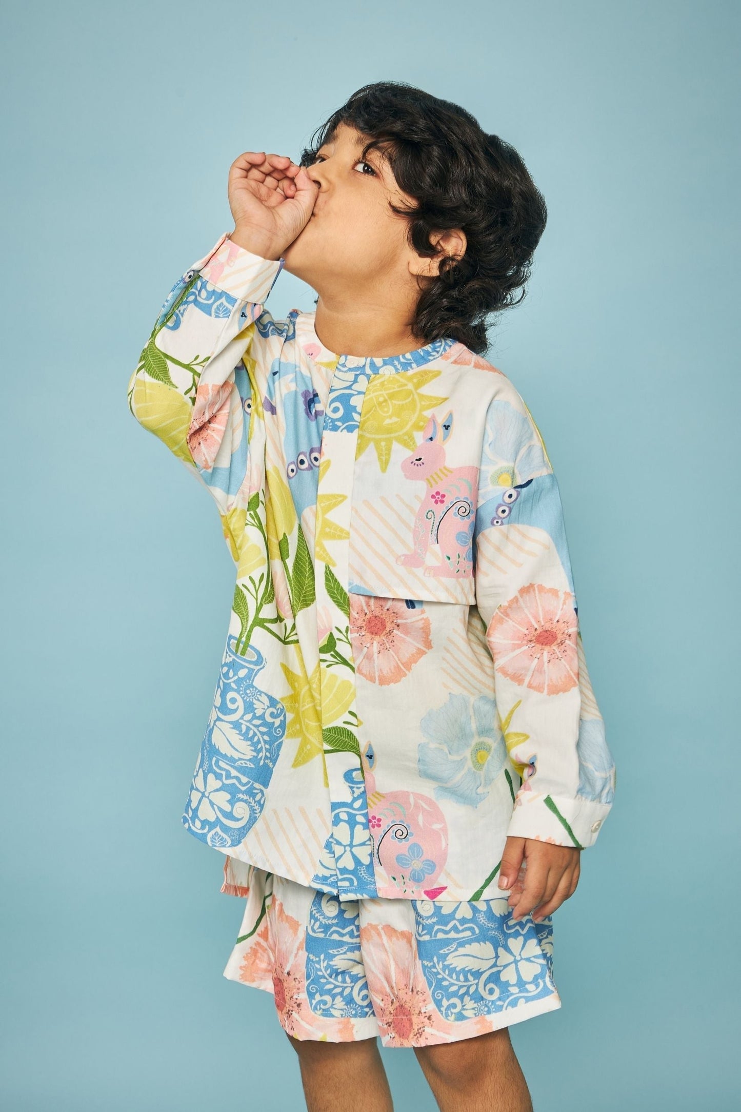 Dala Printed Kids Maxi Dress Bloom - Boy & Girl