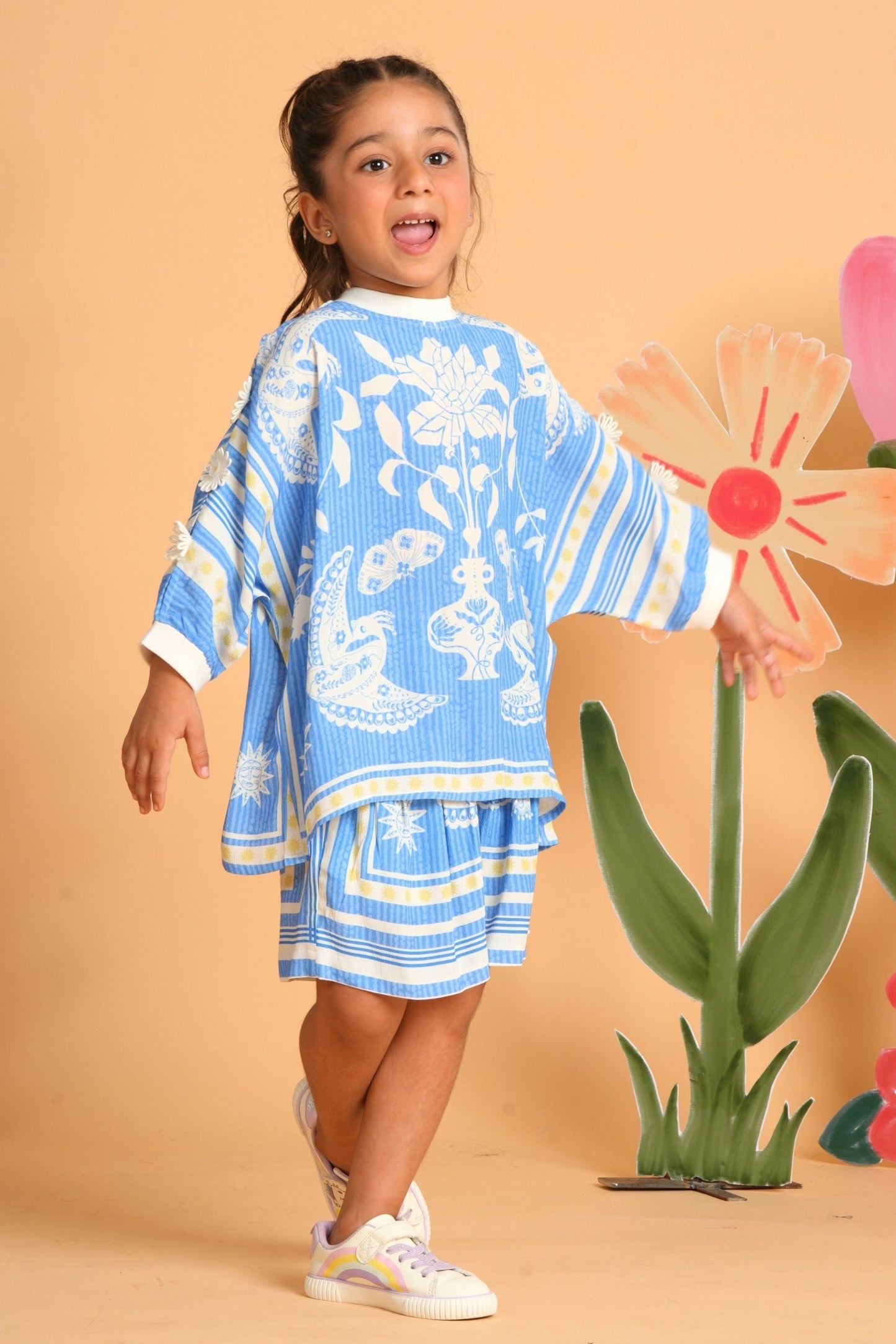 Nola Blue Co-Ord Shorts Set