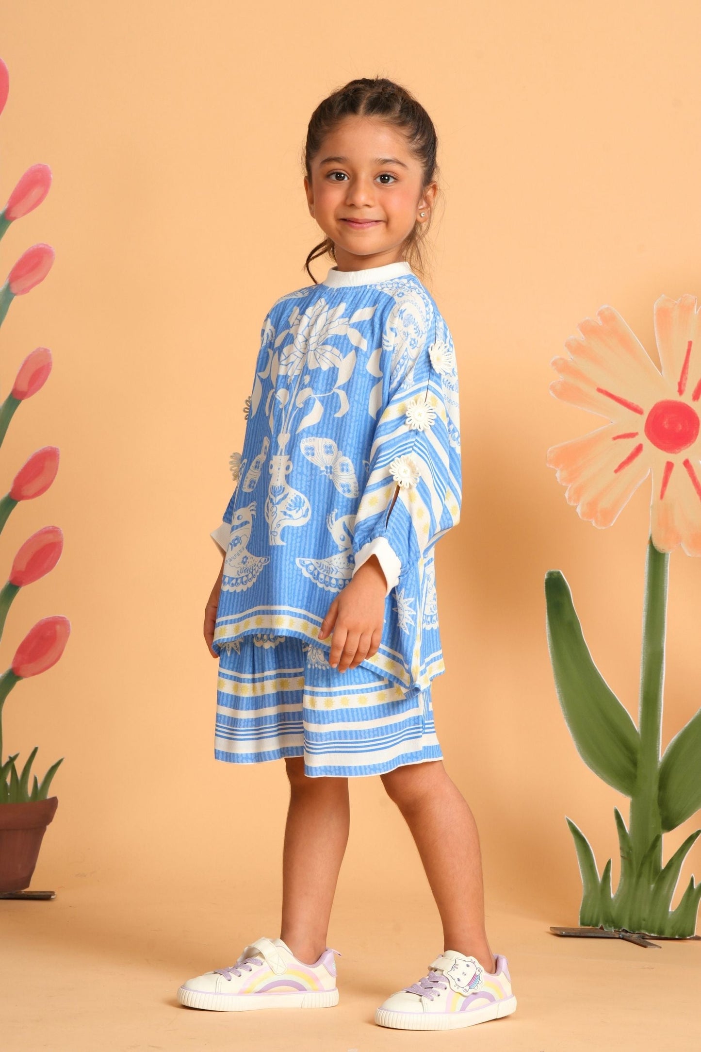 Nola Blue Co-Ord Shorts Set
