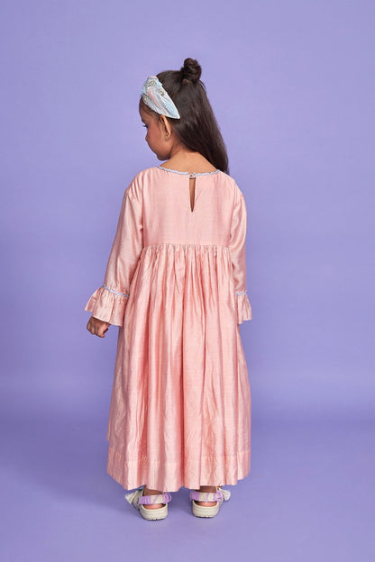 Sparrow Pink Kids Long Dress