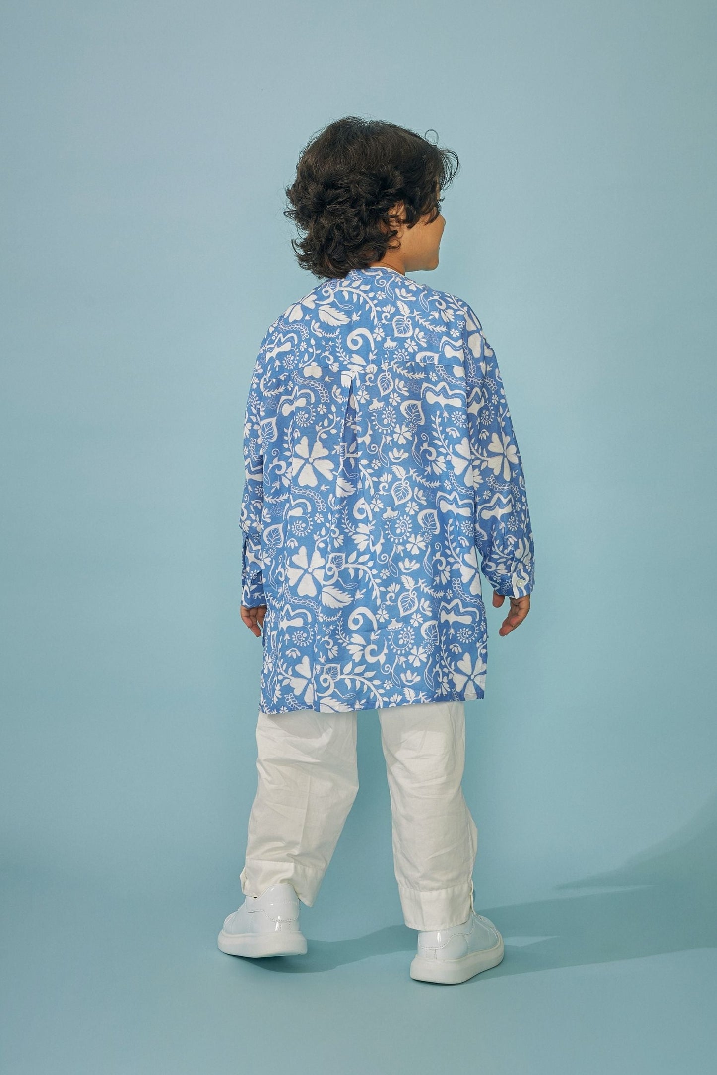 Pottery Blue Boys Shirt Trouser Coord