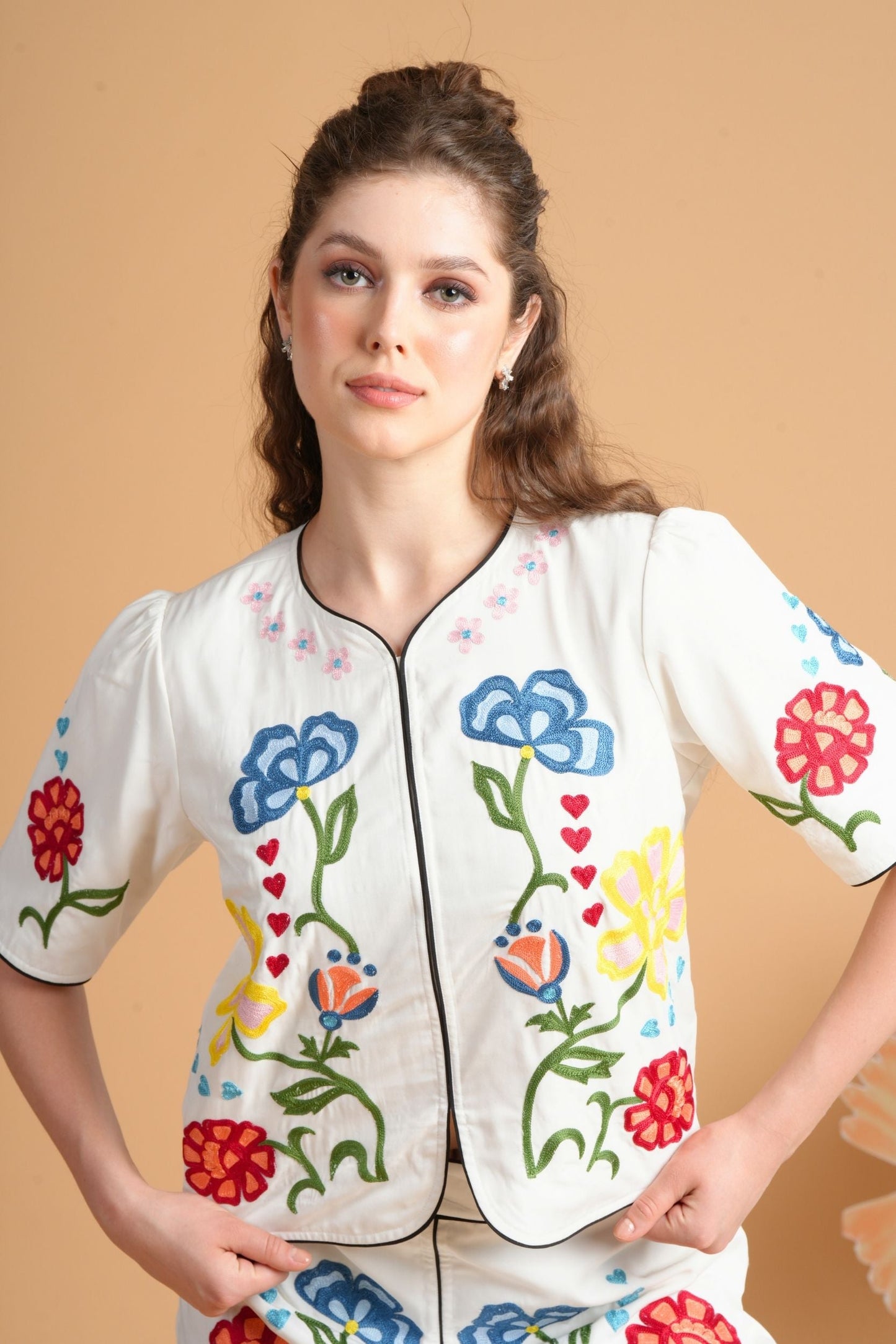 Liora Embroidered Top ( 1 Pc)