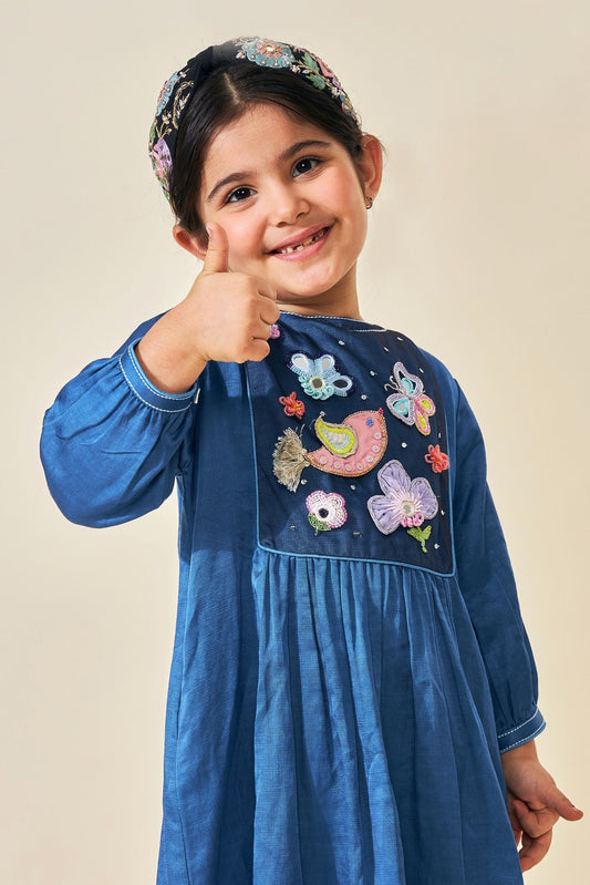 Luna Blue Girls Embellished Dress