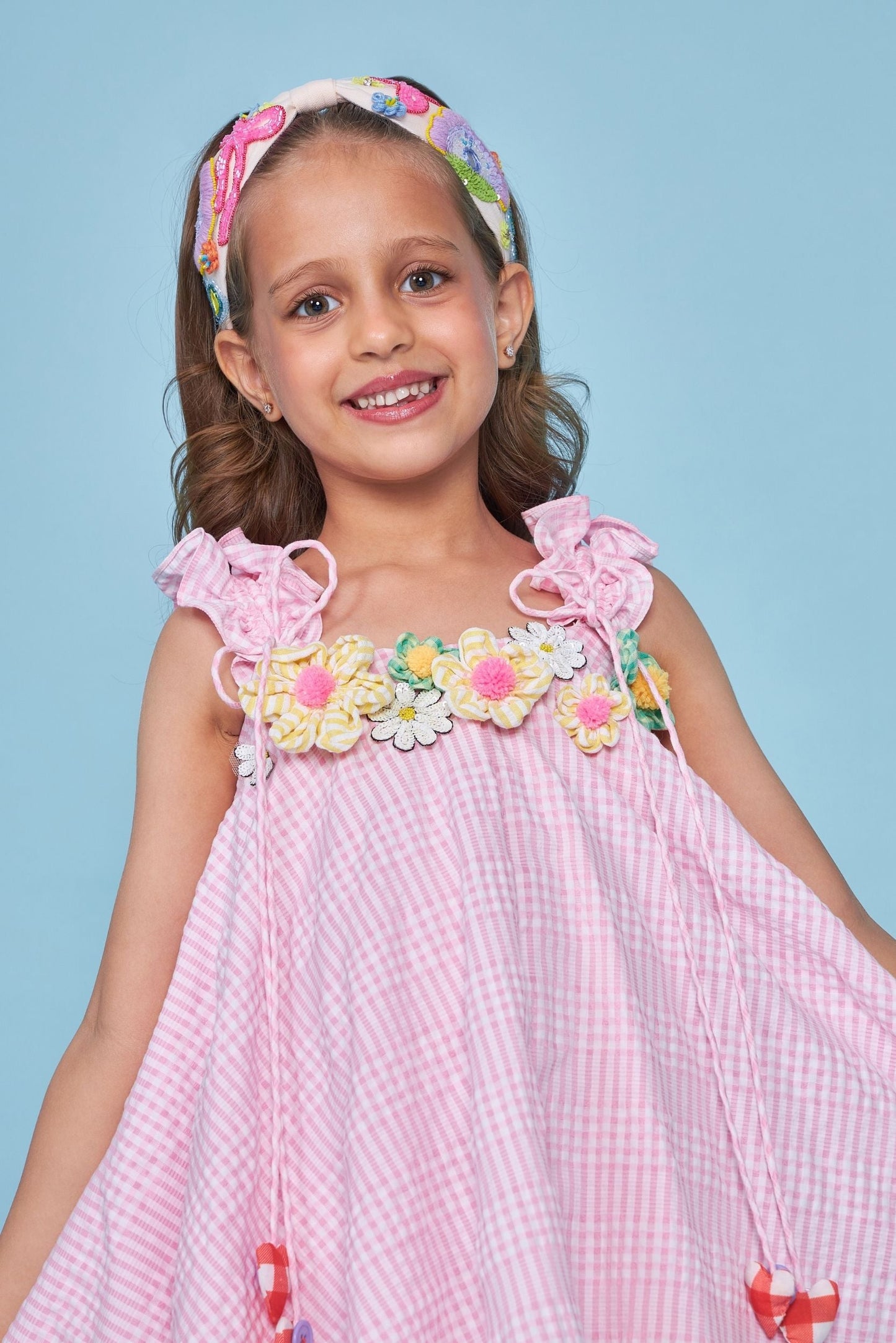 Pink Handkerchief Kids Corsages Dress