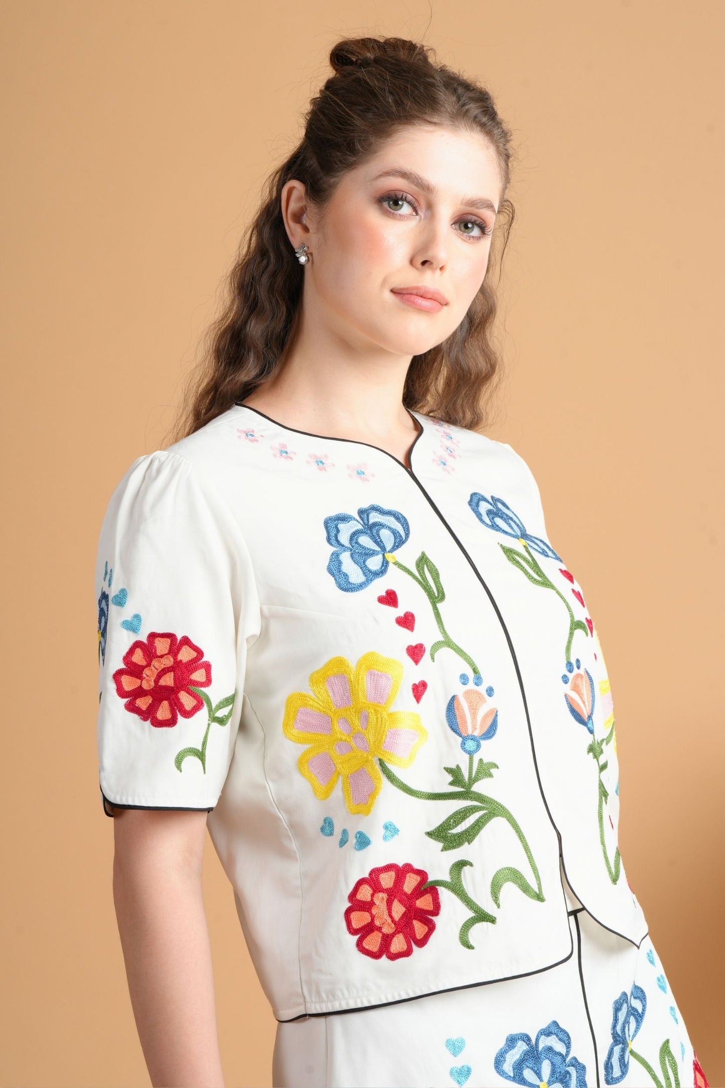 Liora Embroidered Top ( 1 Pc)