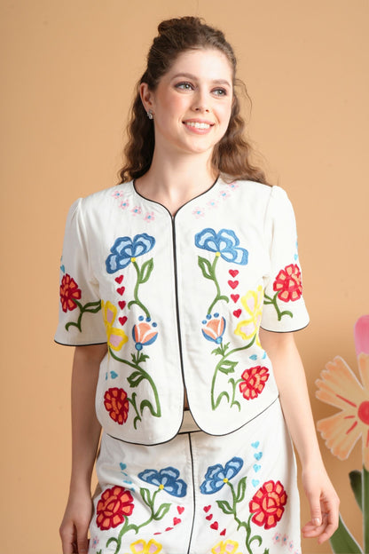 Liora Embroidered Top ( 1 Pc)