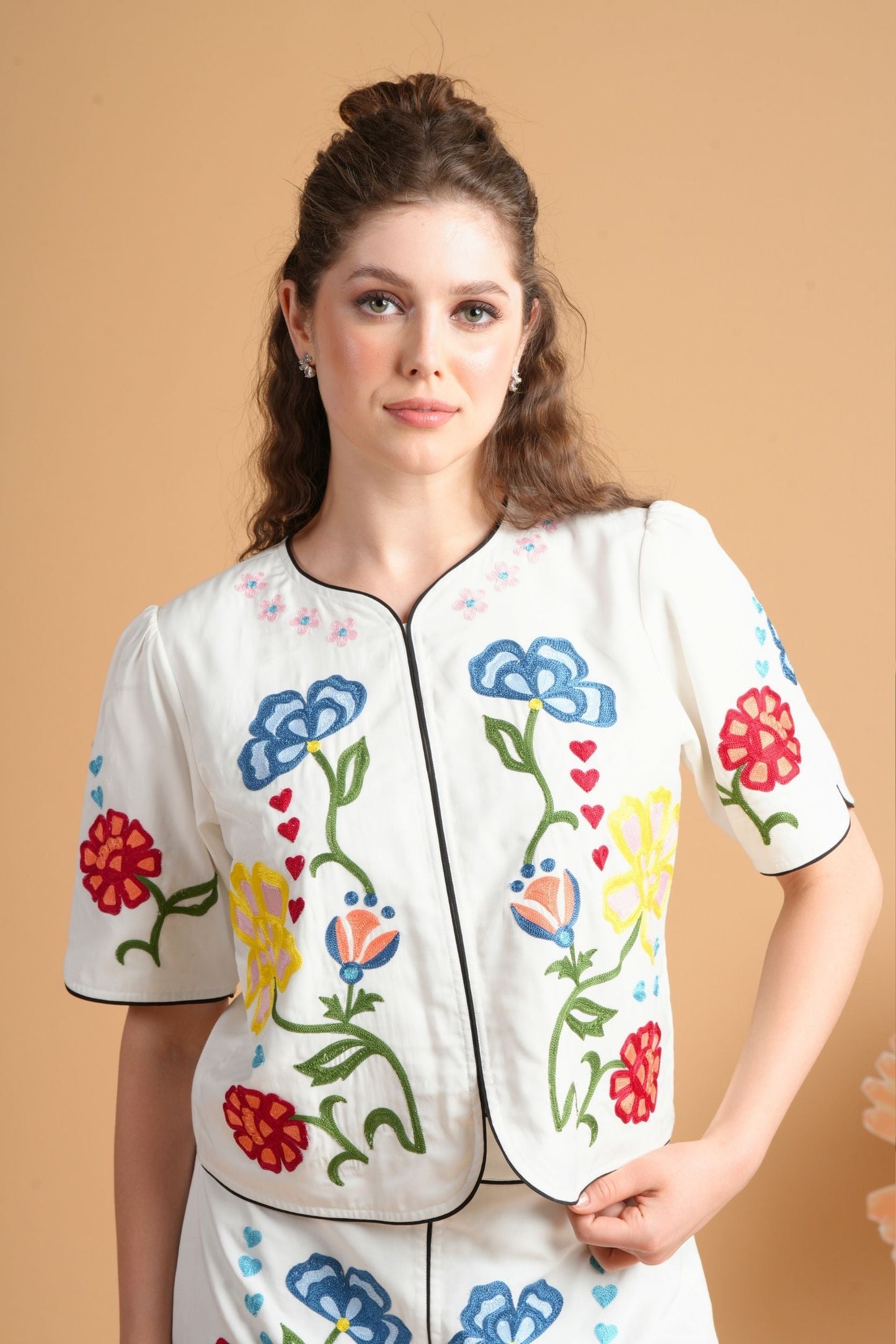 Liora Embroidered Top ( 1 Pc)