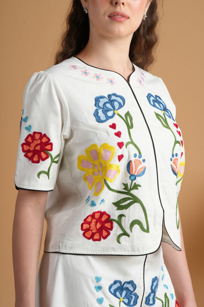Liora Embroidered Top ( 1 Pc)