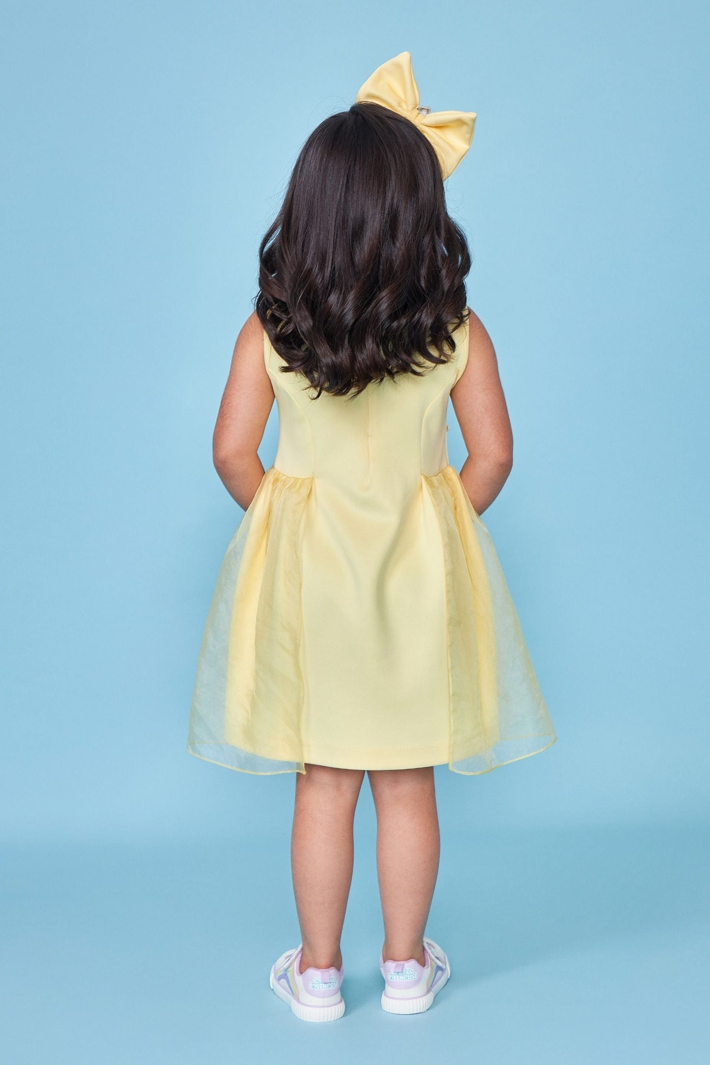 Darcey Yellow Embellished Dress