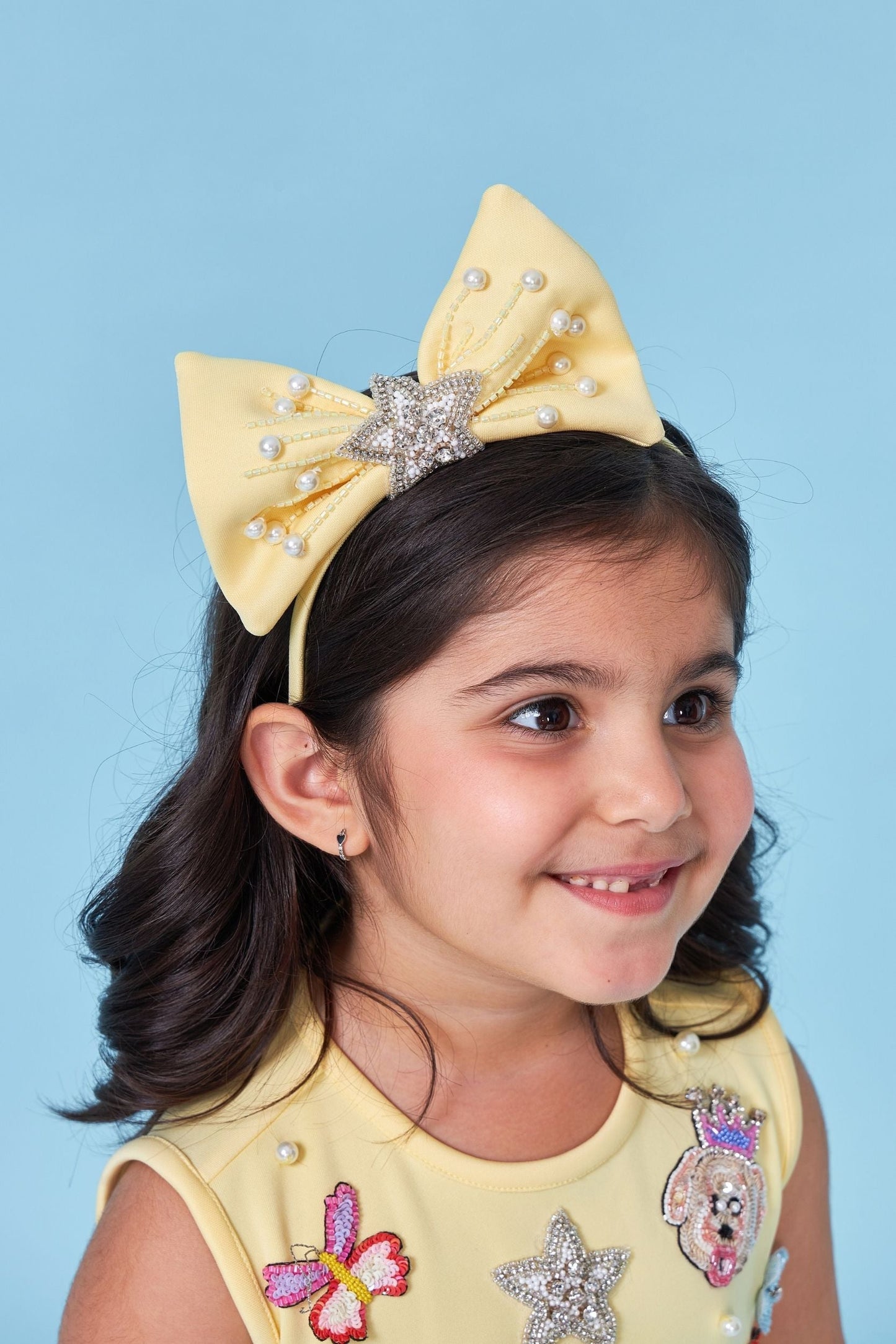 Darcey Yellow Embellished Dress