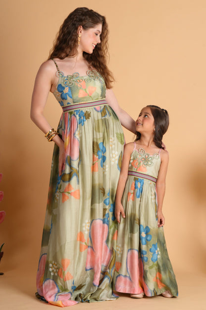 Sage Bloom Mommy & Me Twinning Set