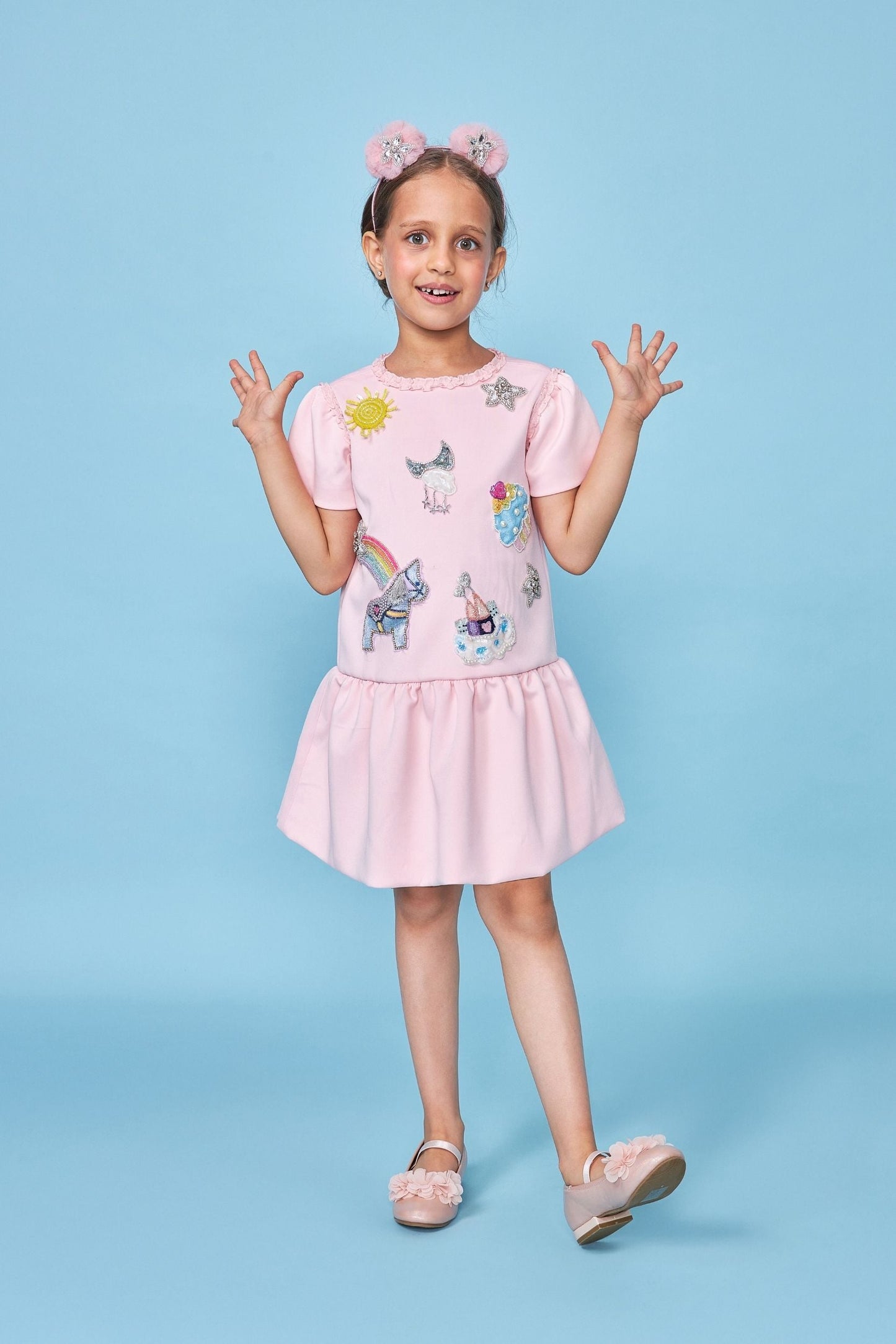 Darcey Pink Embellished Dress