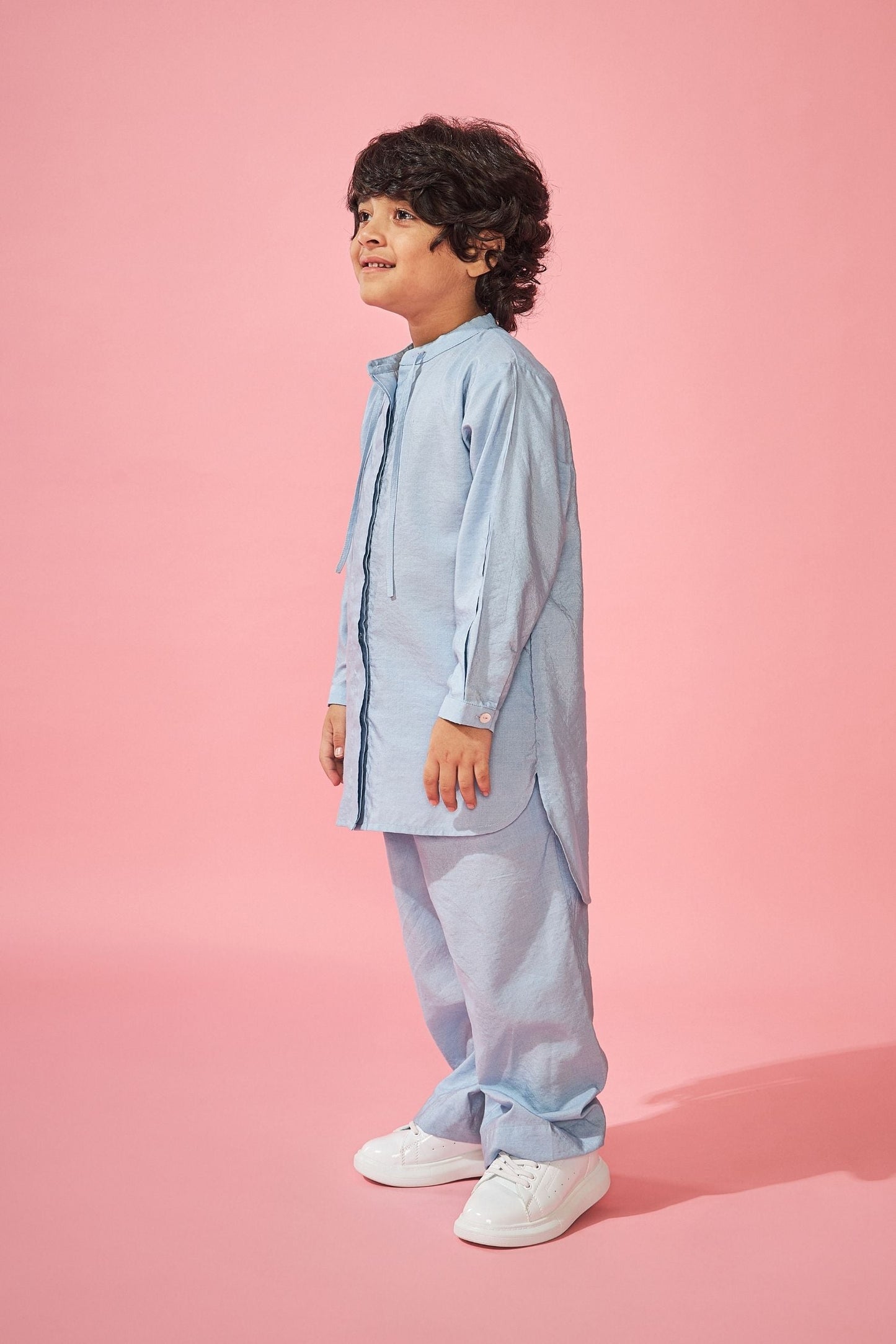 Blue Boys Kurta Trouser Coord (2 pc set)