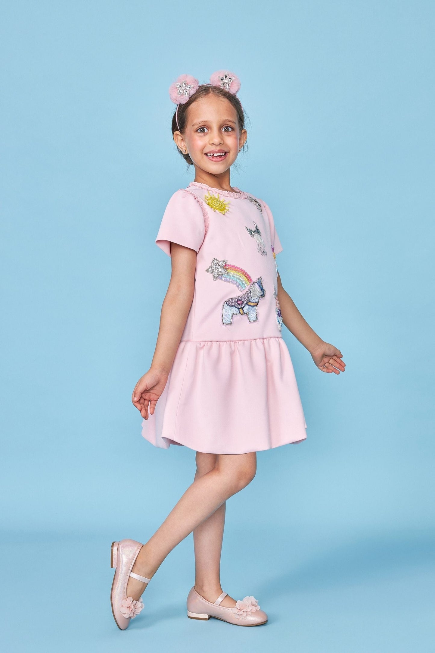Darcey Pink Embellished Dress