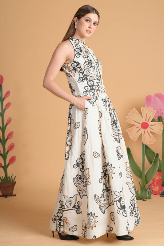 Soraya Printed Ladies Long Dress