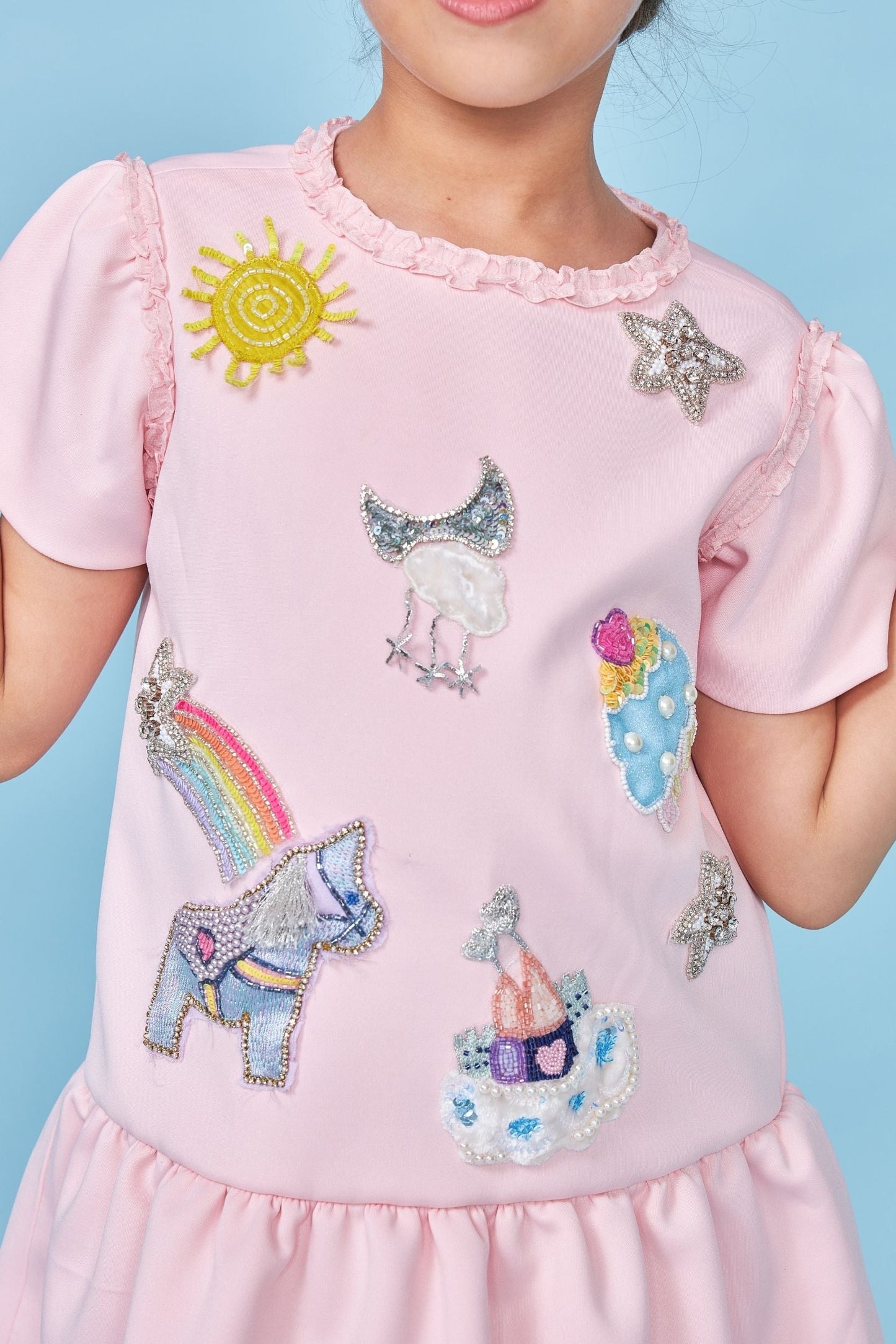 Darcey Pink Embellished Dress