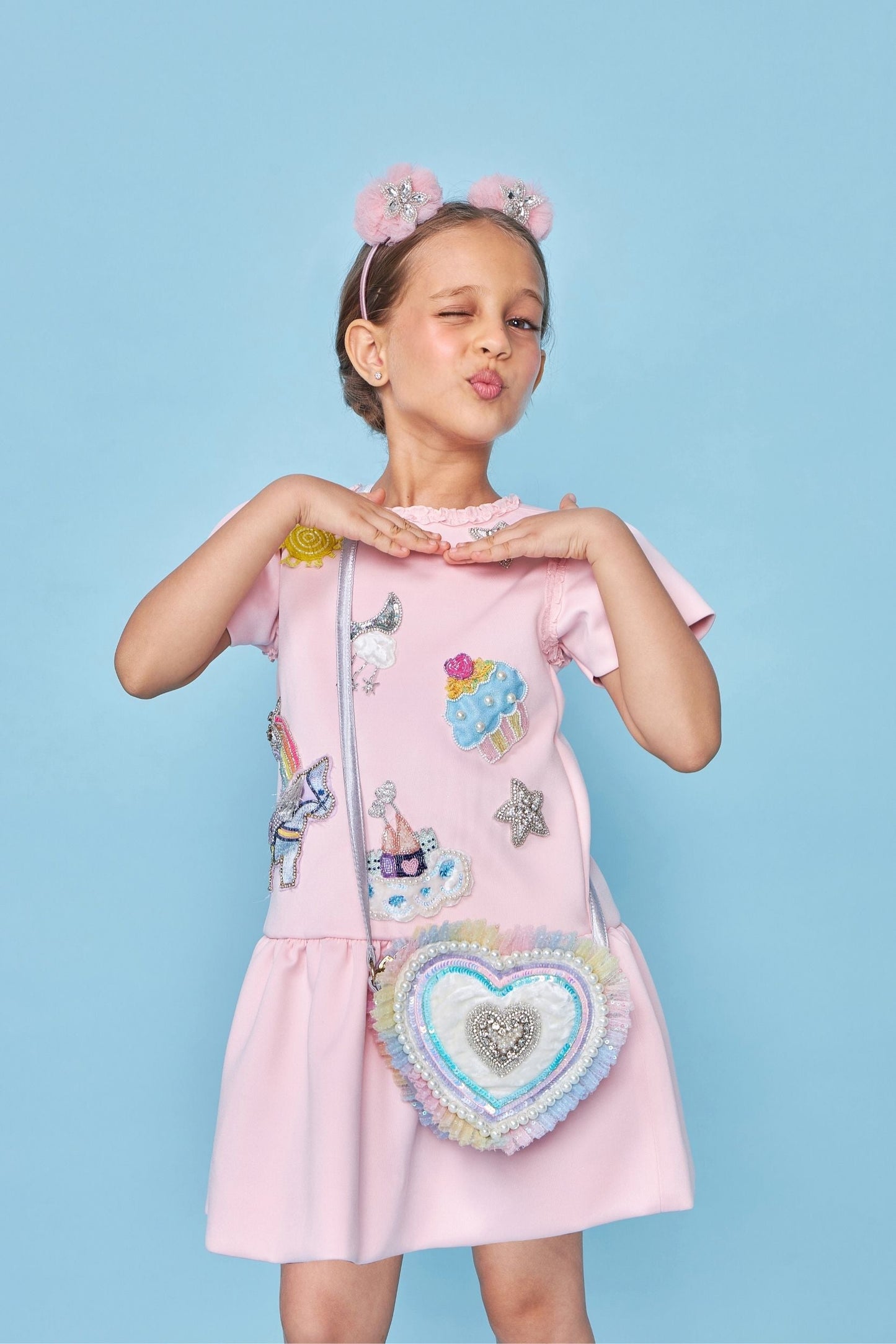 Darcey Pink Embellished Dress
