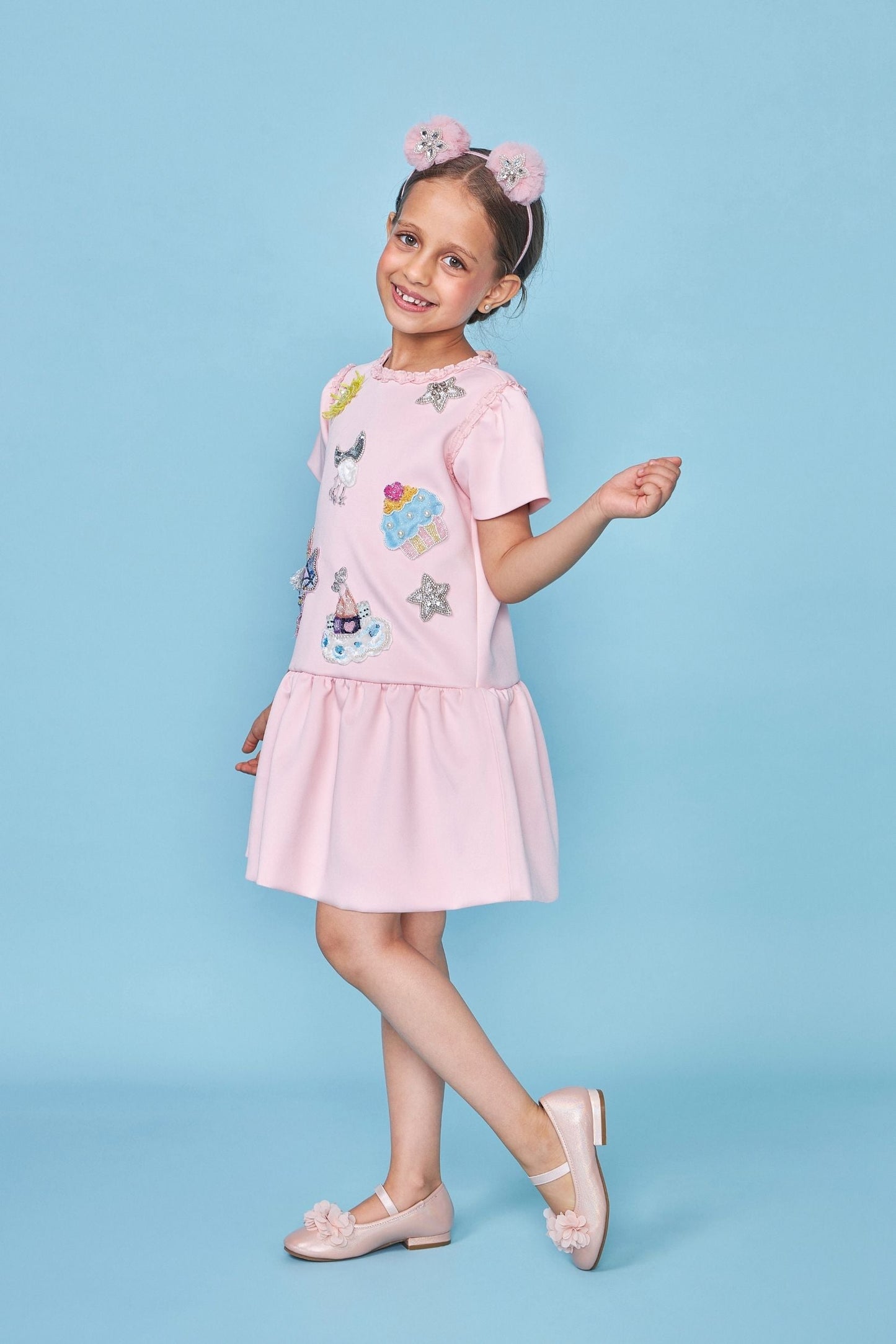 Darcey Pink Embellished Dress