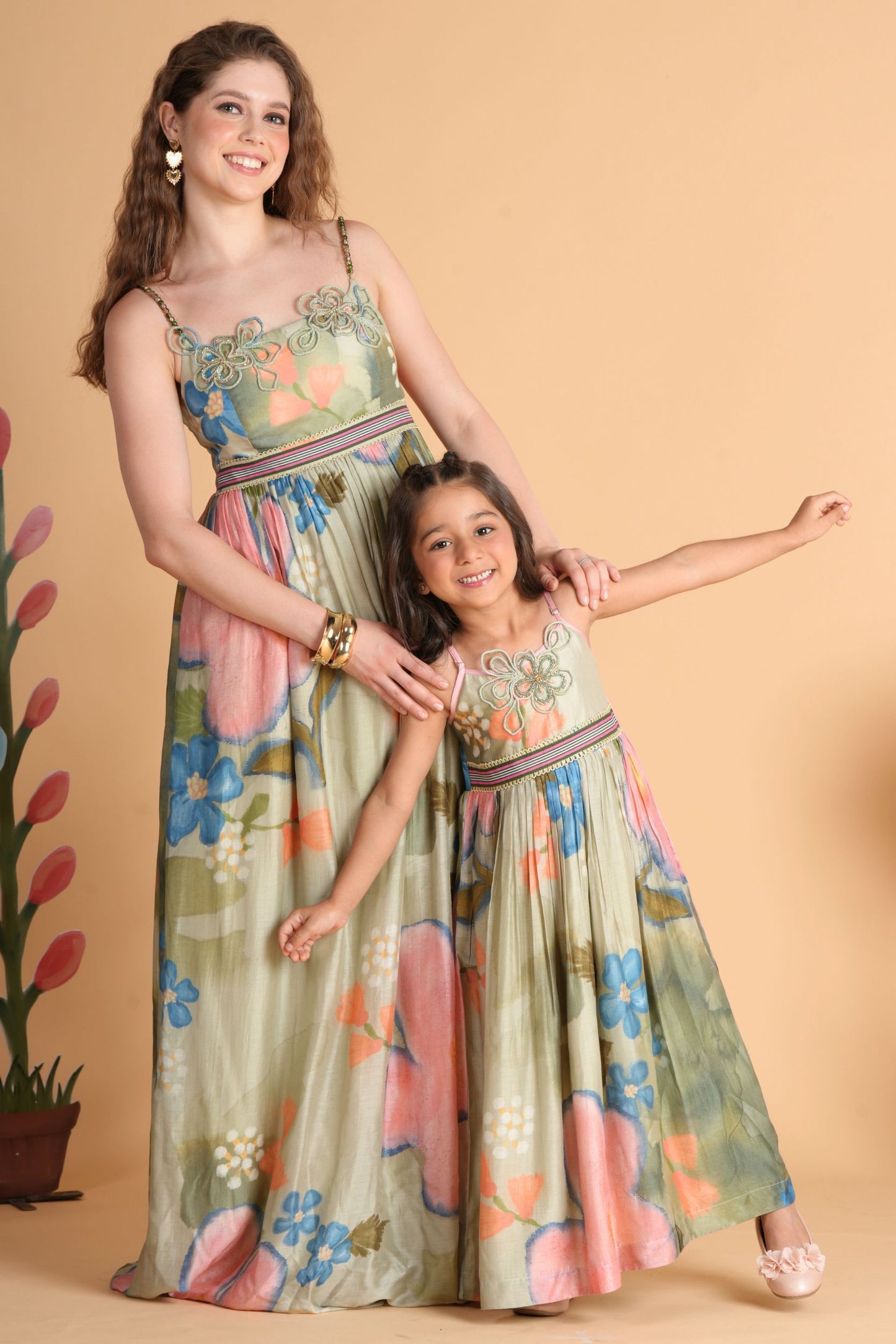 Sage Bloom Mommy & Me Twinning Set