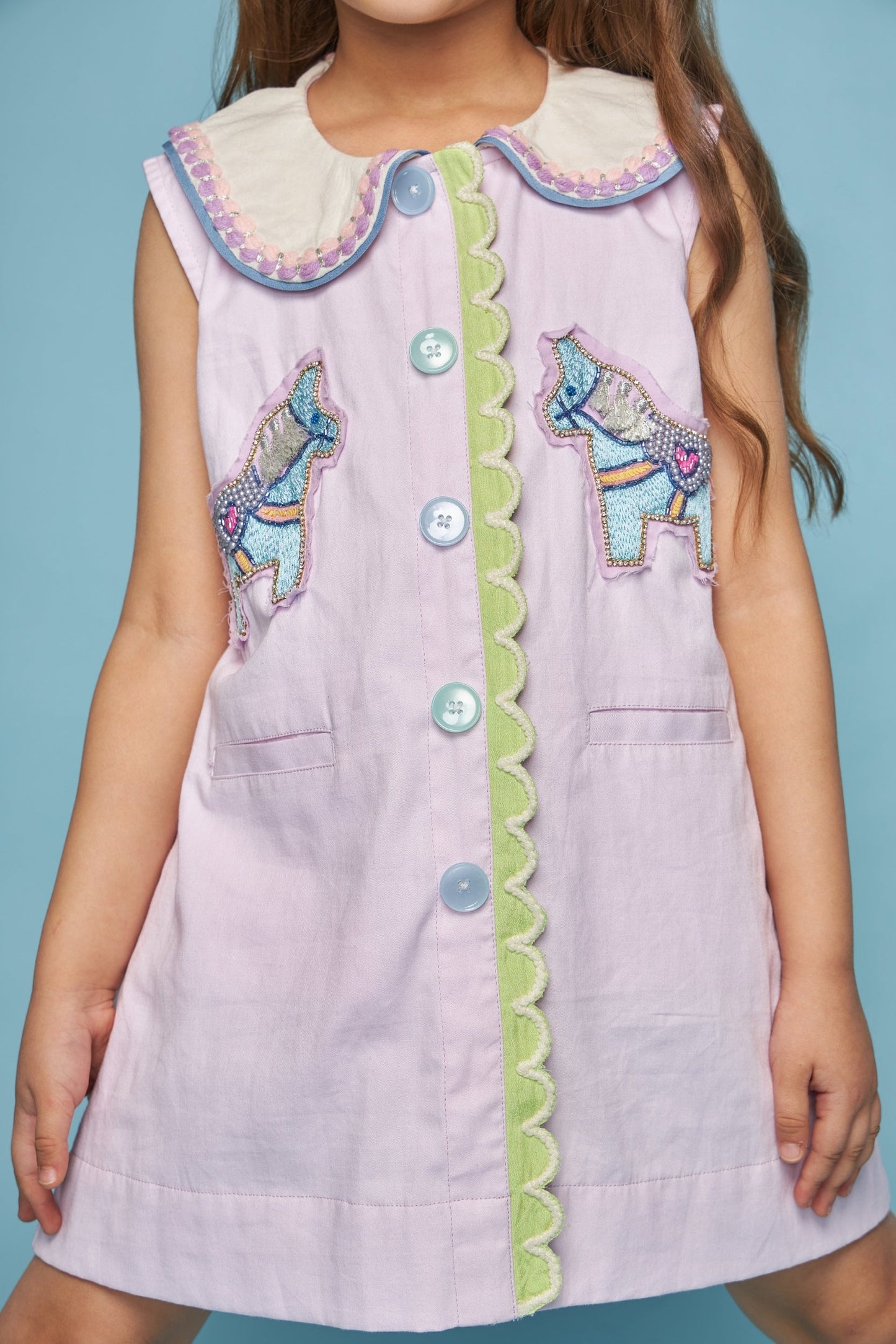 Dala Peterpan Kids Embellished Dress Bloom