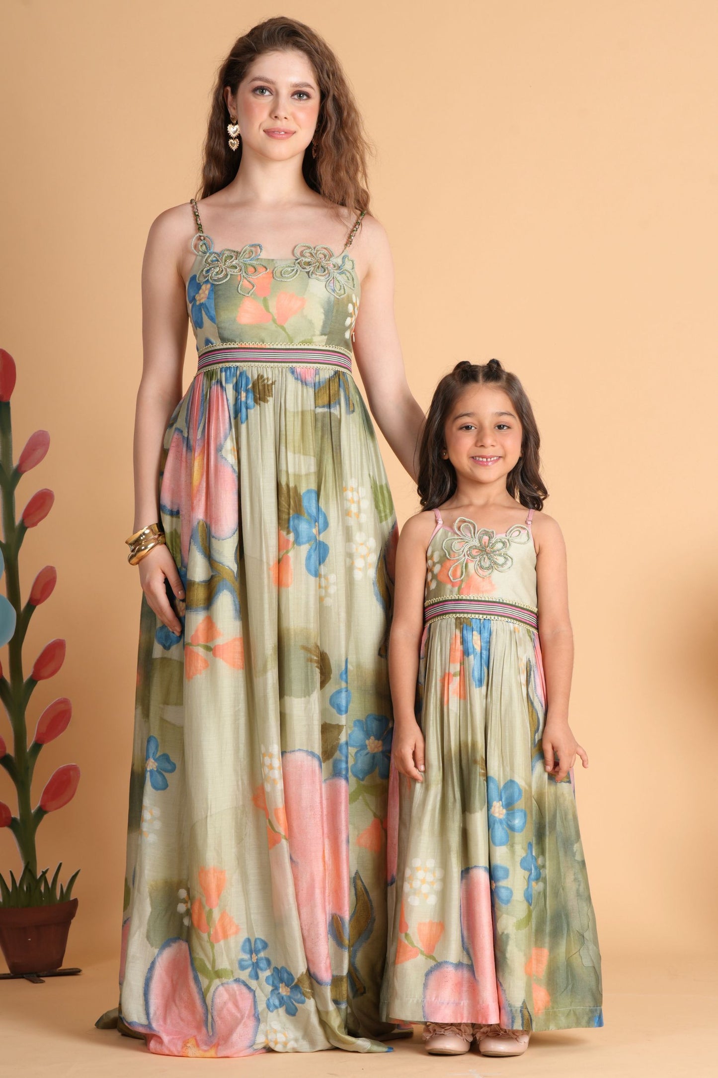 Sage Bloom Mommy & Me Twinning Set
