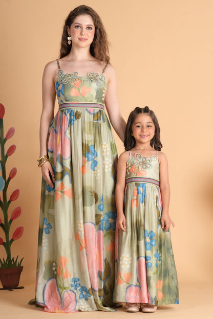 Sage Bloom Mommy & Me Twinning Set